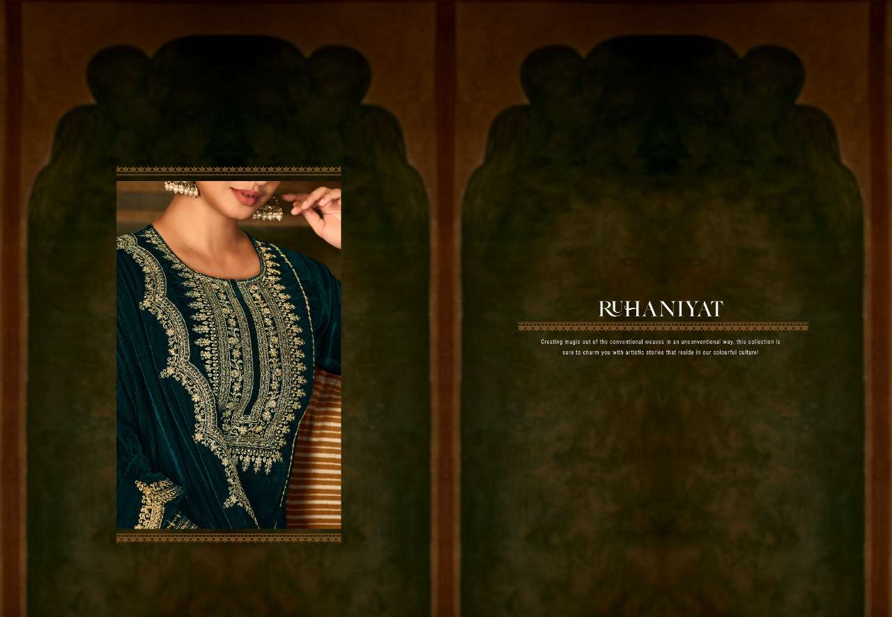 lt fashion ruhaniyat party wear designer velvet salwar suits new collection 