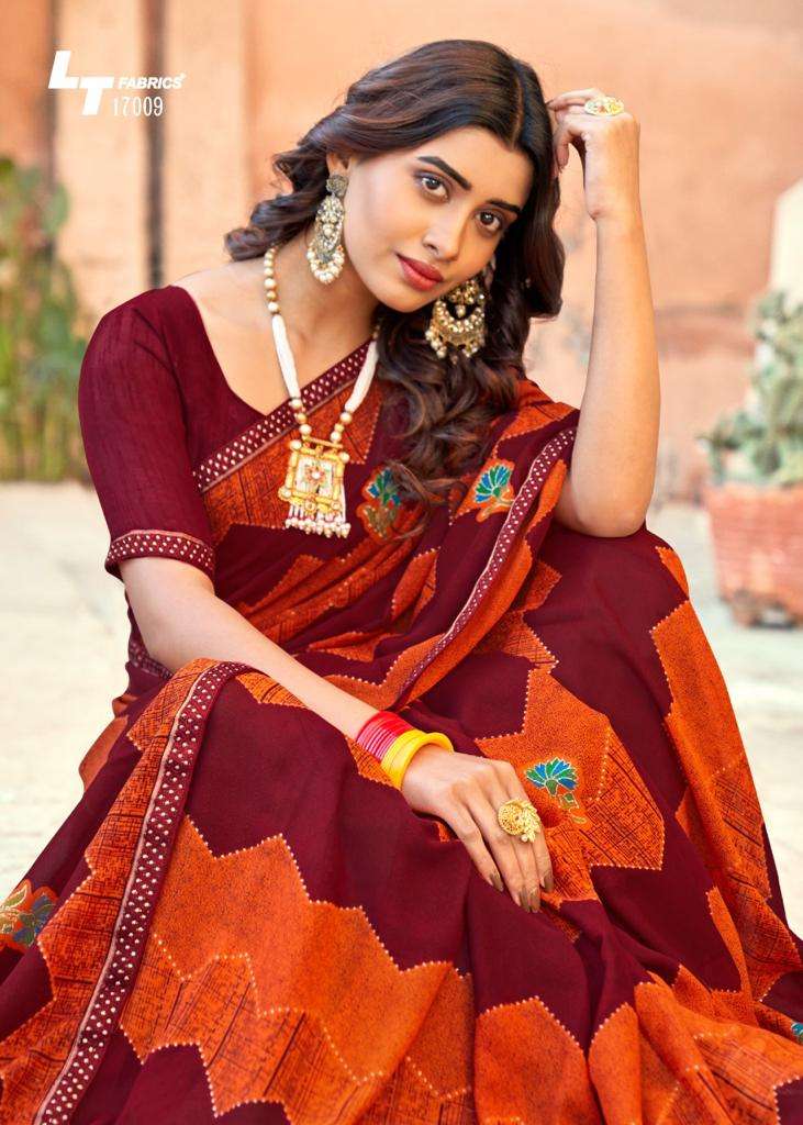 lt fashions renuka 17001-17010 series daily uses designer saree catalogue manufacturer surat