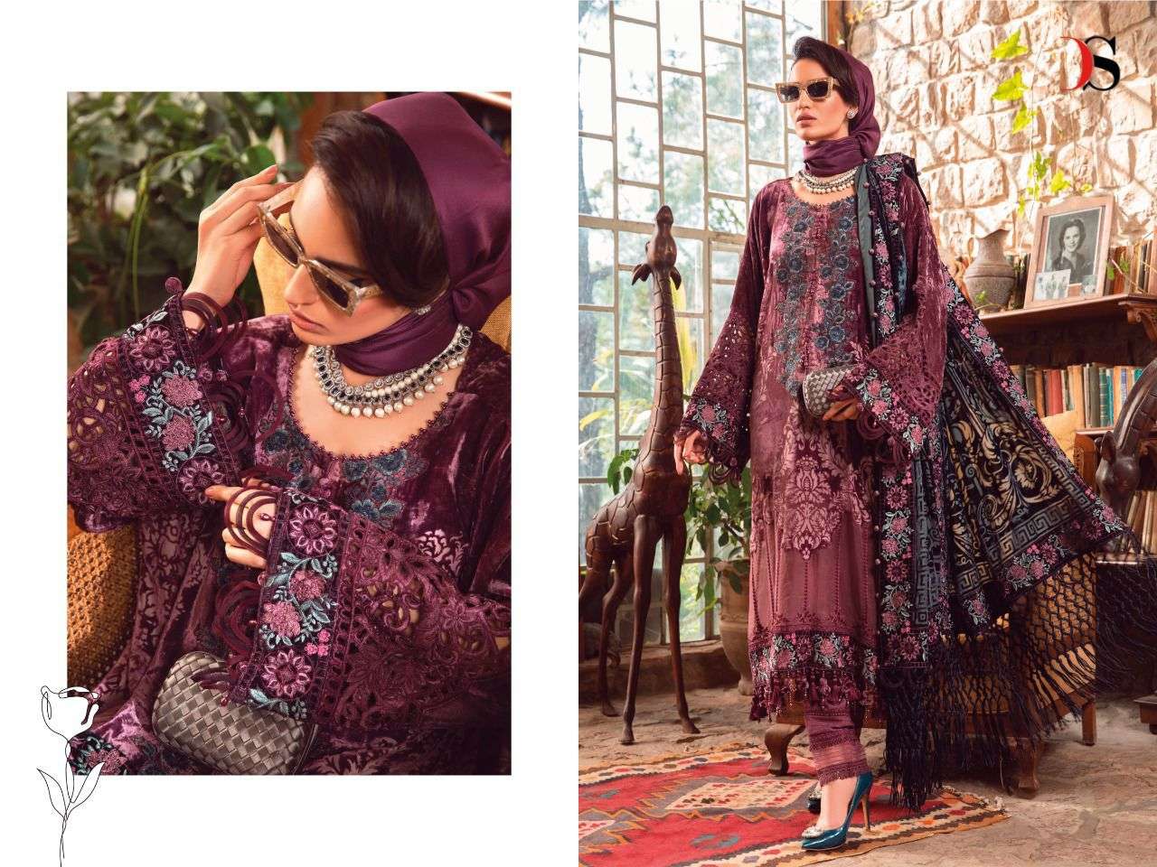 mariab lawn 22-4 by deepsy suits pure cotton pakistani salwar kameez surat online india