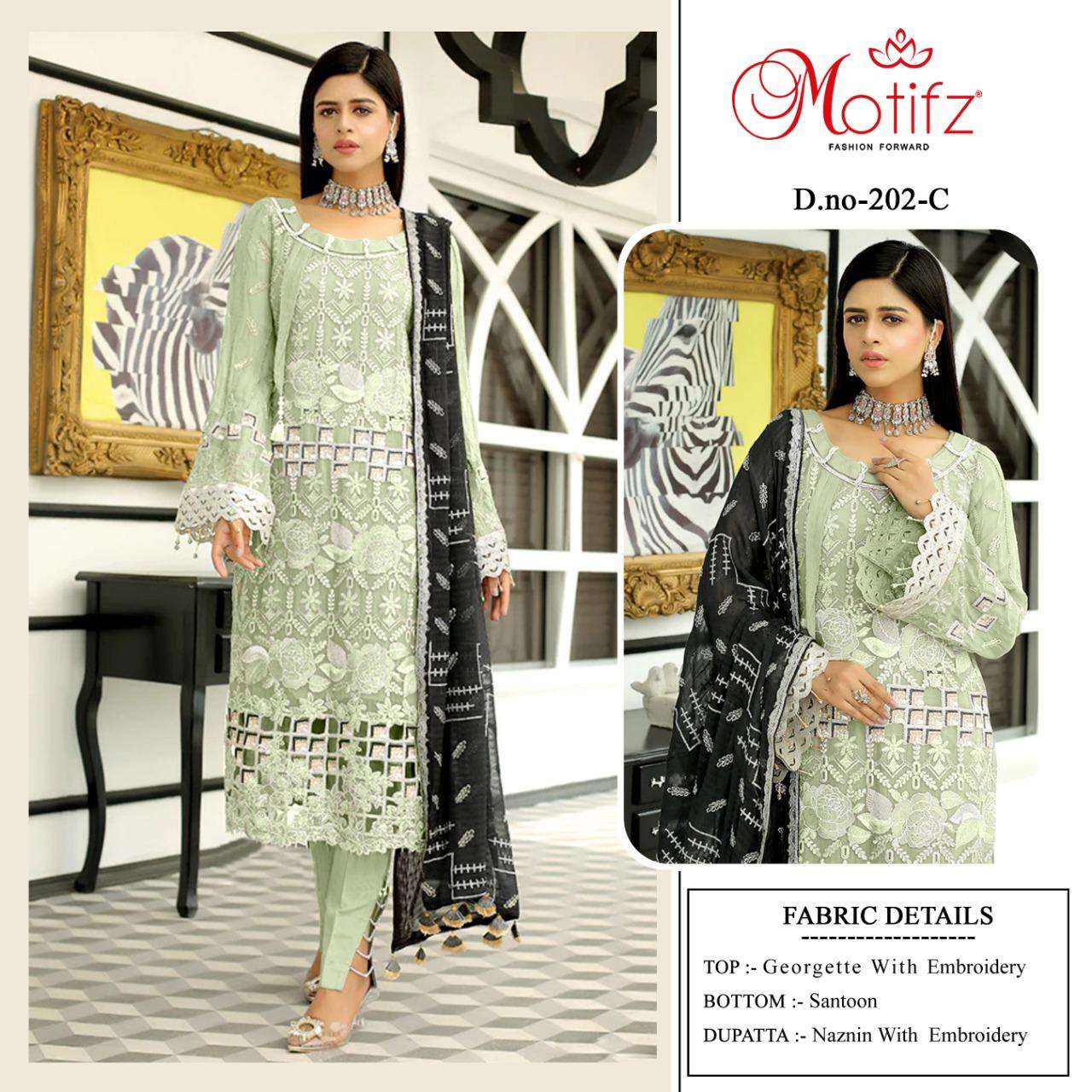 motifz 202 stylish designer pakistani salwar kameez wholesaler surat 