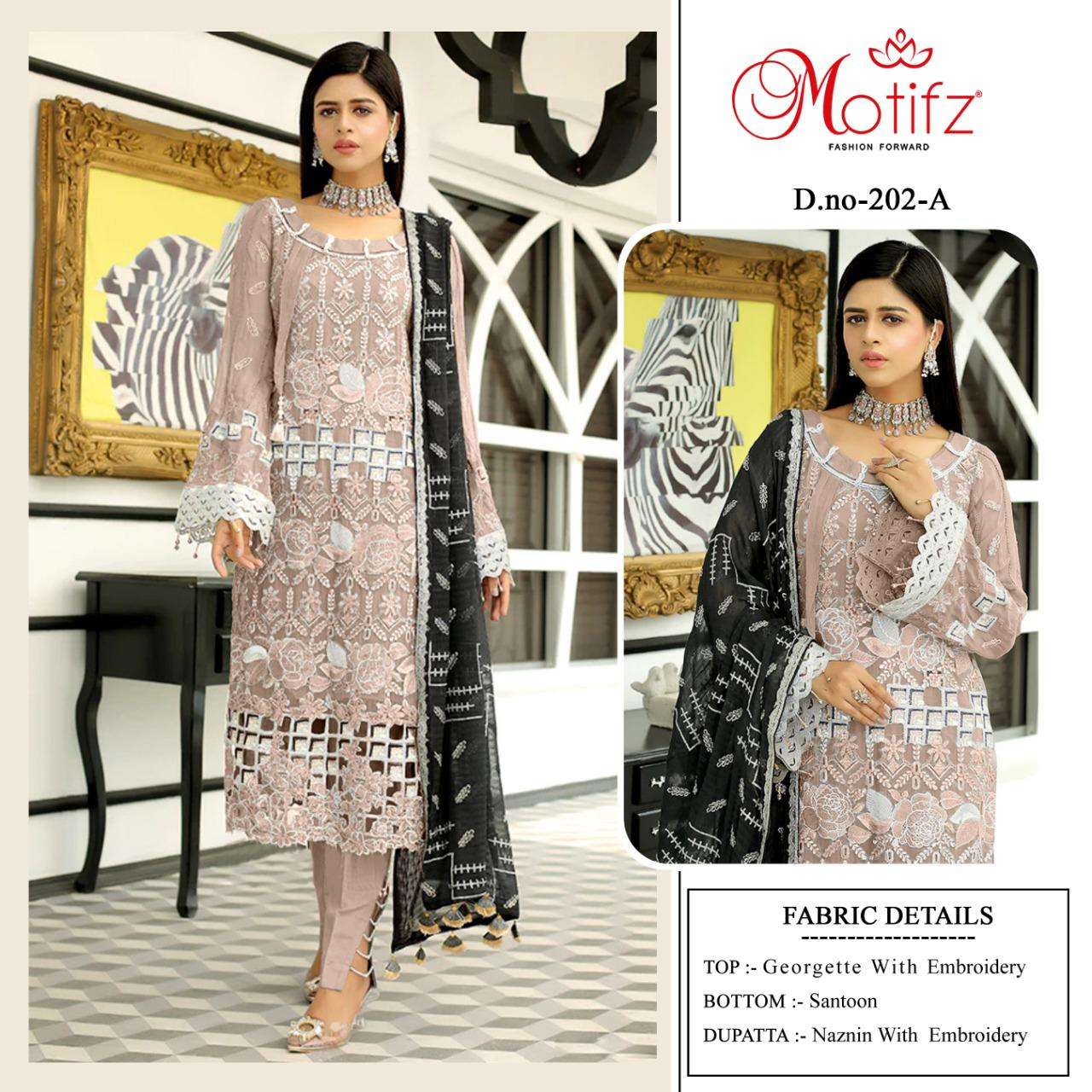 motifz 202 stylish designer pakistani salwar kameez wholesaler surat 