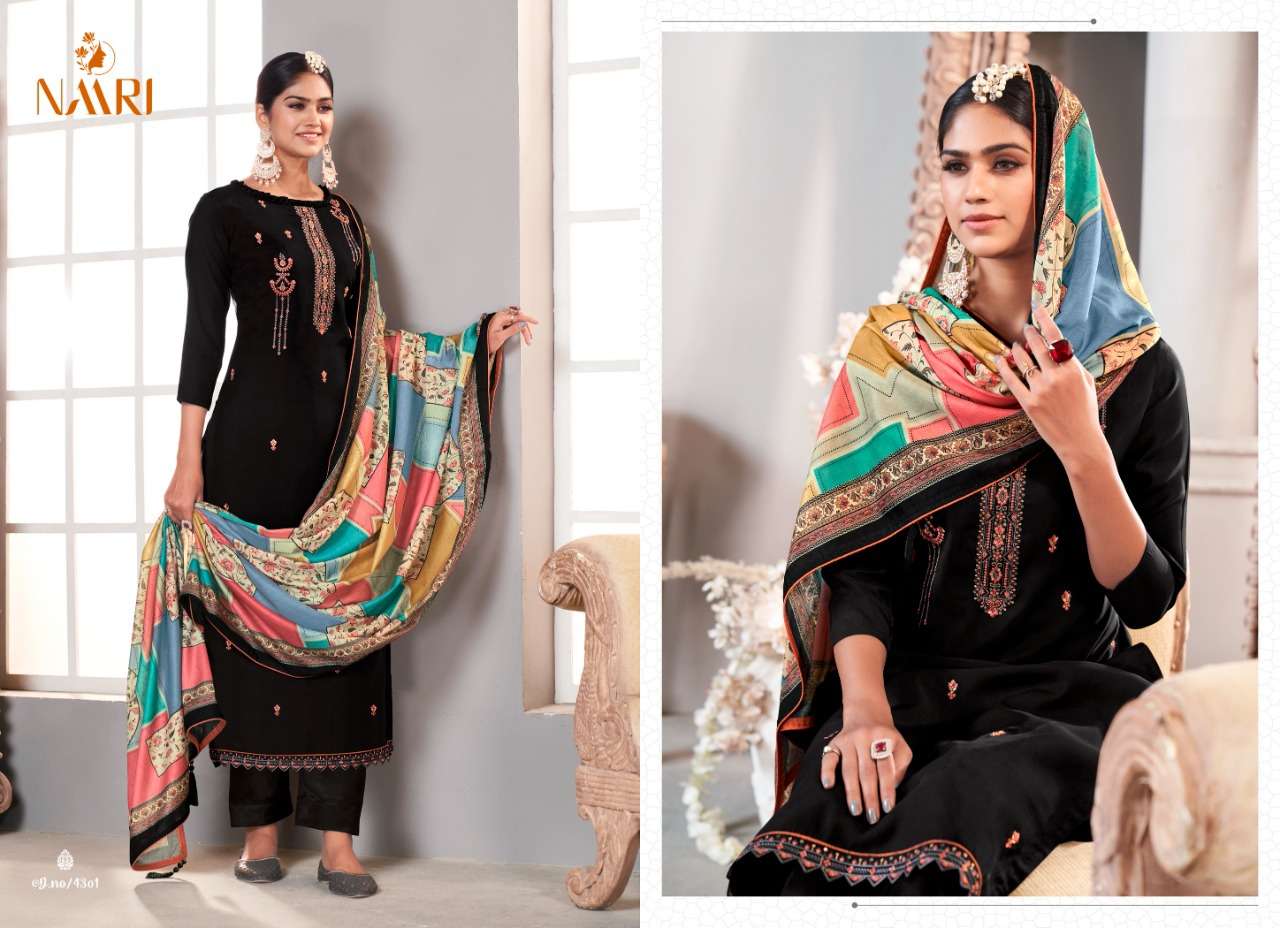 naari malabar 4301-4304 series indian designer salwar kameez online supplier surat