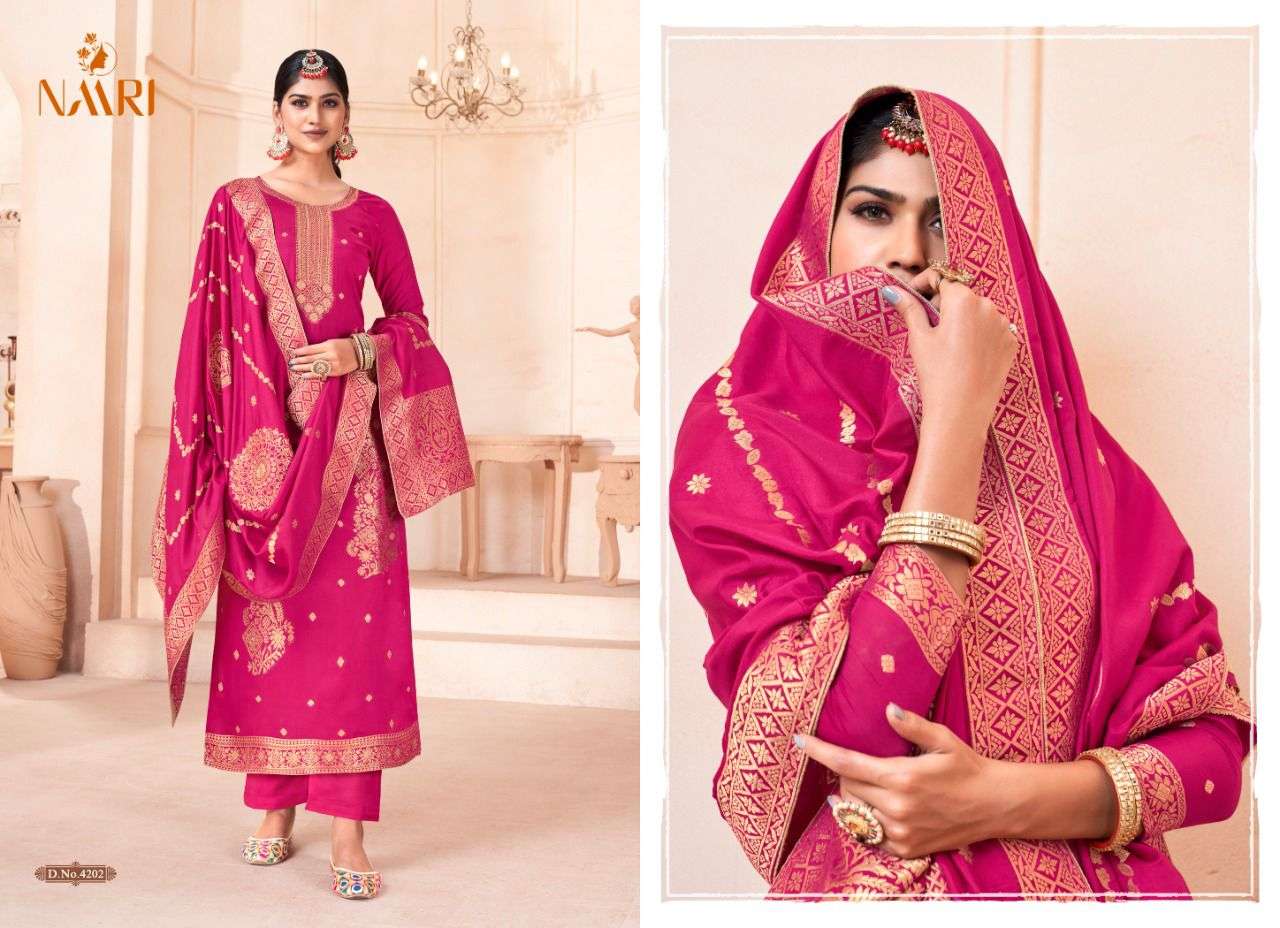 naari musk 4201-4204 series exclusive designer salwar suits catalogue wholesale price surat 