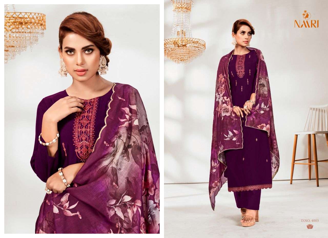 naari stuti vol 4 4001-4005 series exclusive designer salwar suits wholesale price surat 