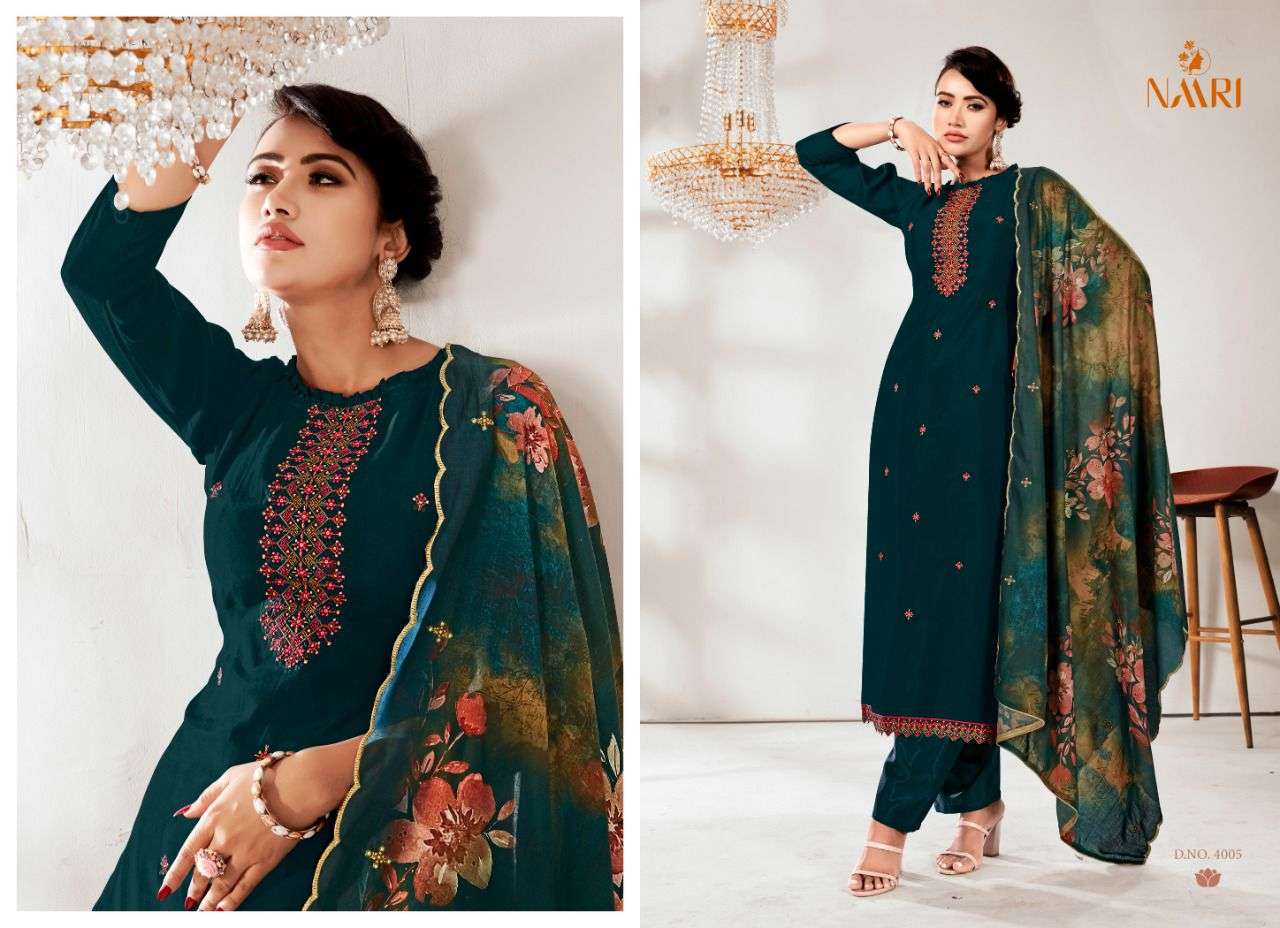 naari stuti vol 4 4001-4005 series exclusive designer salwar suits wholesale price surat 