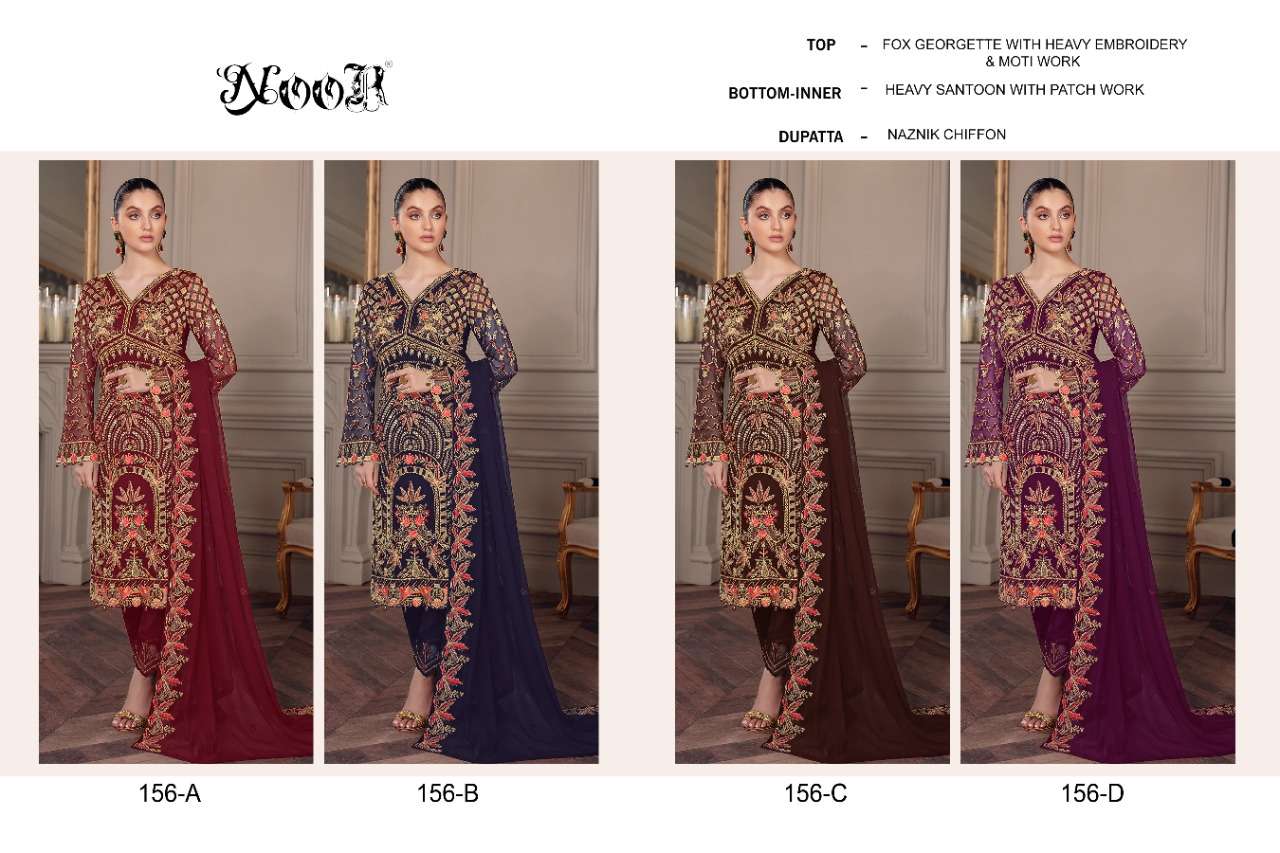 noor 156 exclusive designer salwar kameez pakistani suits wholesaler surat