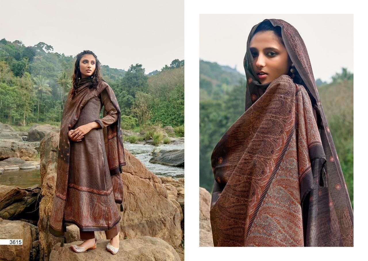 prm trendz haniya vol 3 3611-3618 series pashmina designer salwar kameez winter collection