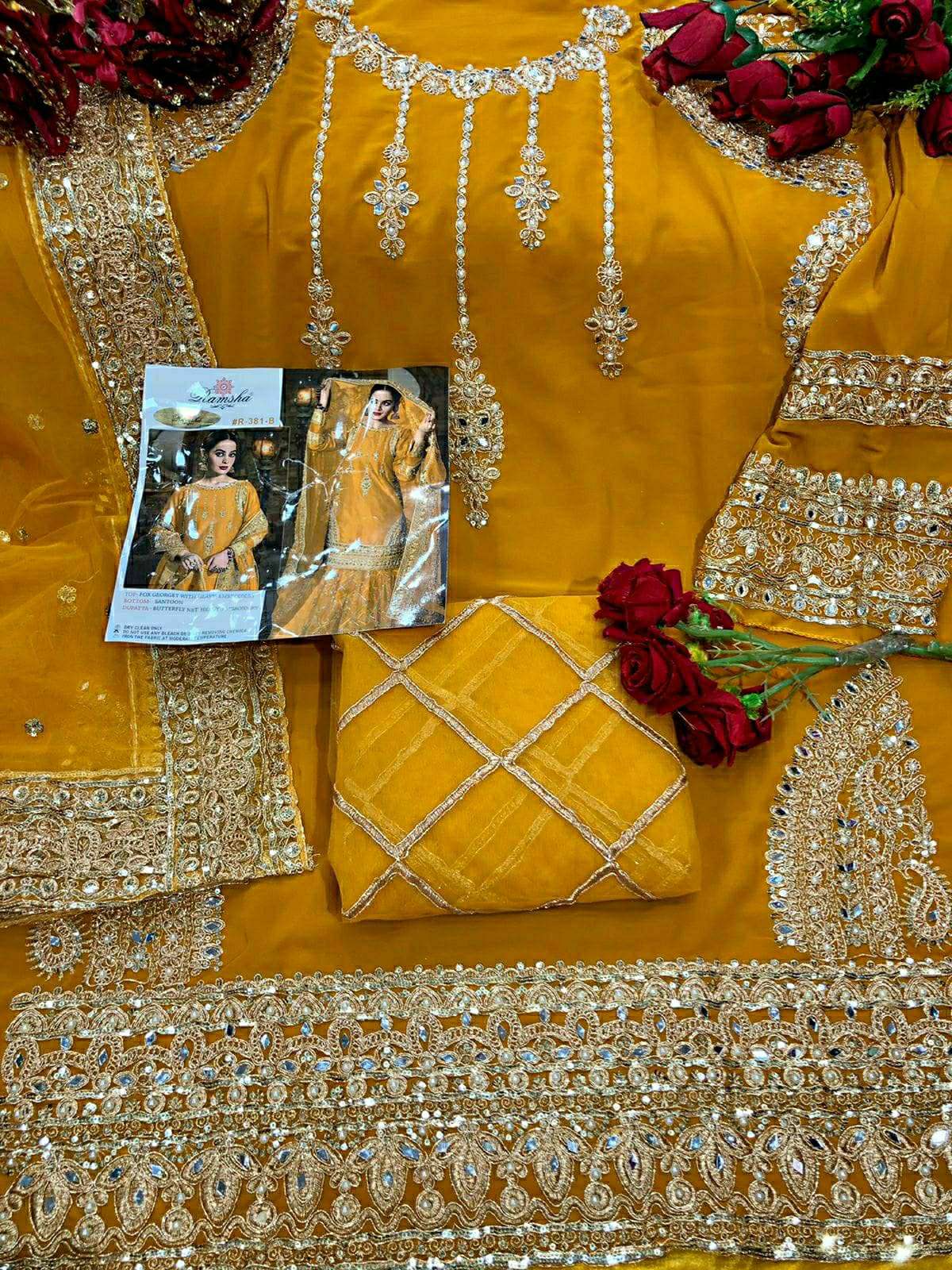 ramsha 381 colour georgette party wear salwar kameez wholesale price surat
