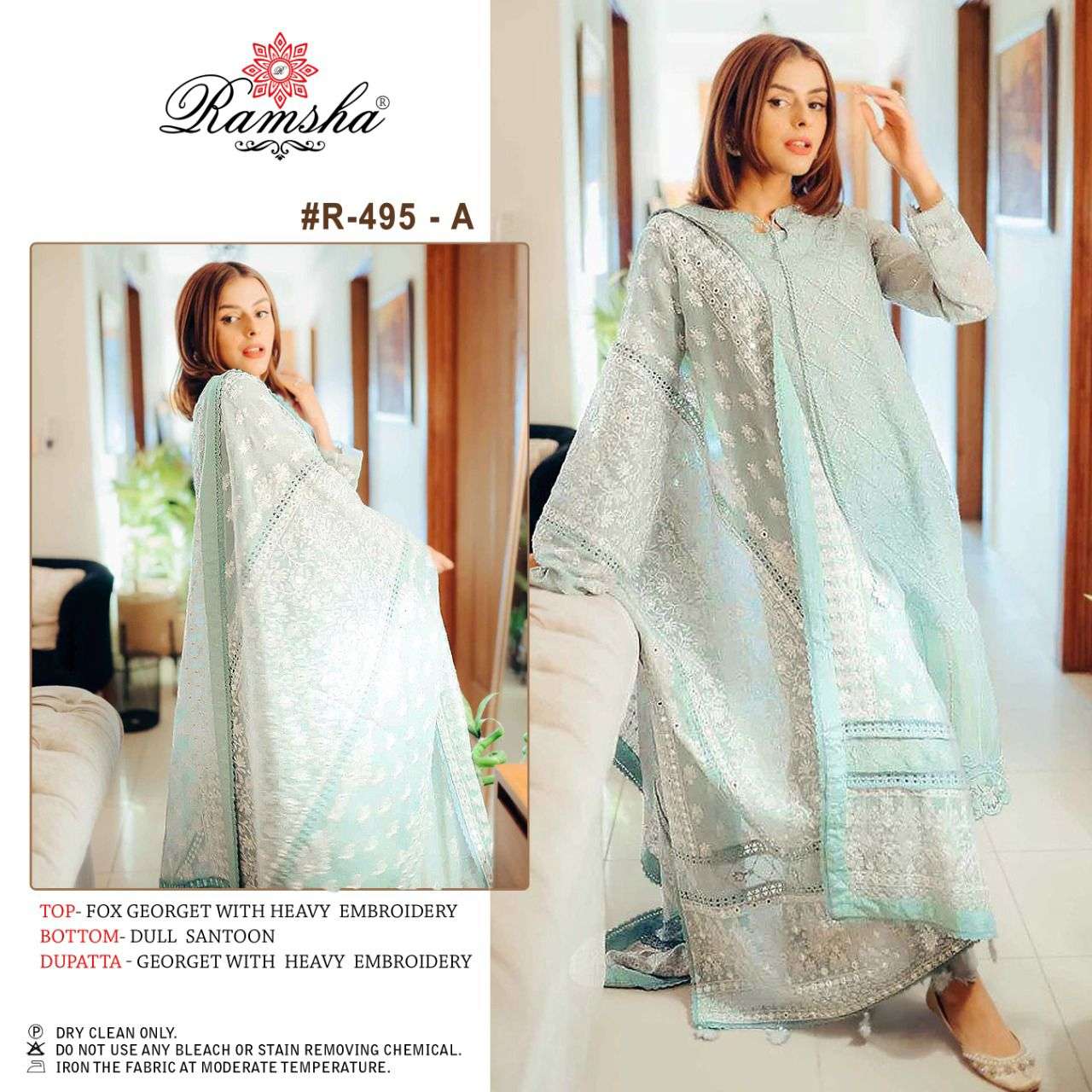ramsha 495 series exclusive designer pakistani suits wholesaler surat 