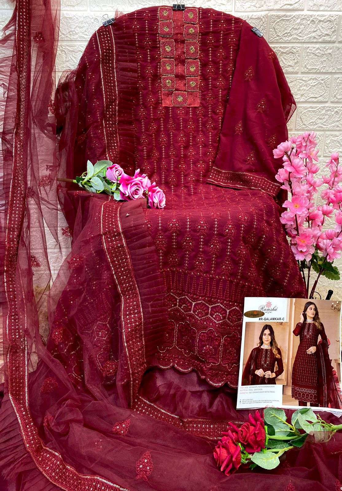 ramsha qlamkar nx exclusive designer pakistani salwar suits new catalogue 
