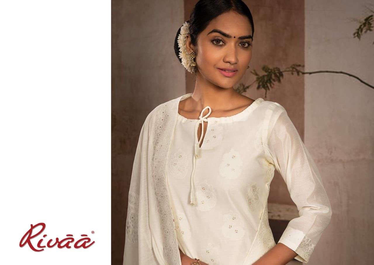 rivaa exports bindiya vol-2 2631-2637 series pure cotton banarasi jaqaurd fancy salwar suits collection surat