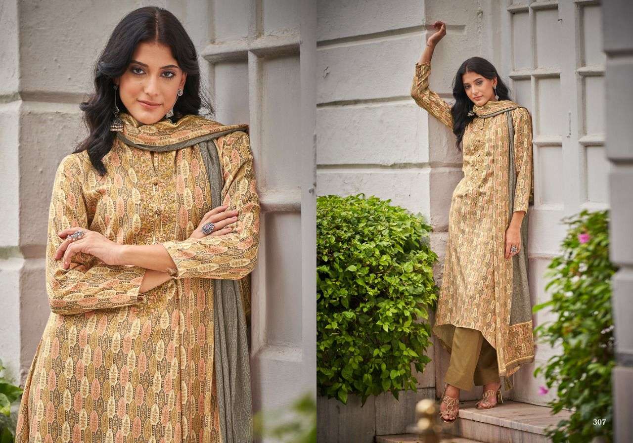 sadhana fashion grace 301-310 series pashmina designer salwar suits winter collection 
