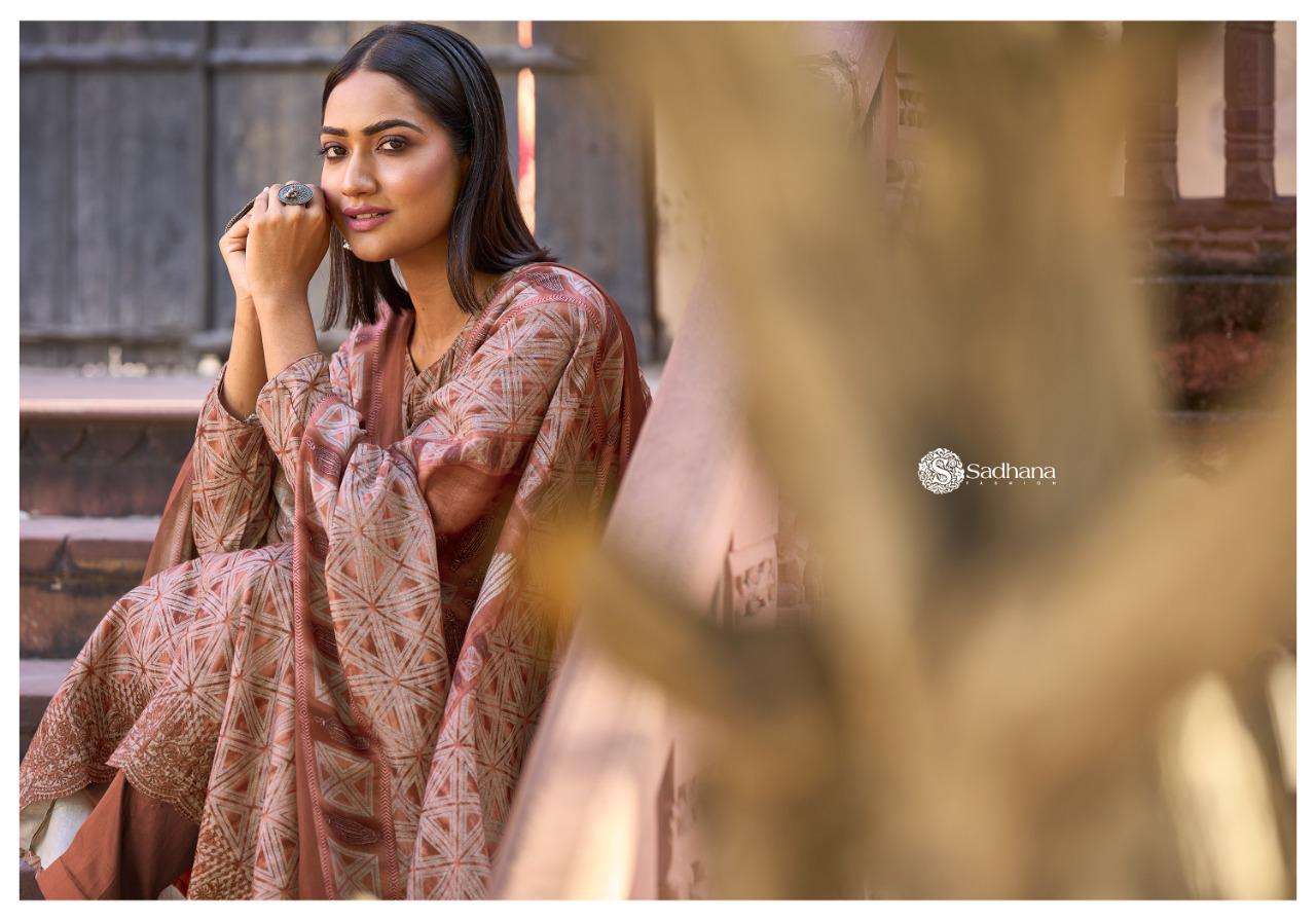 sadhana fashion taskeen 901-908 series pashmina salwar kameez winter collection 