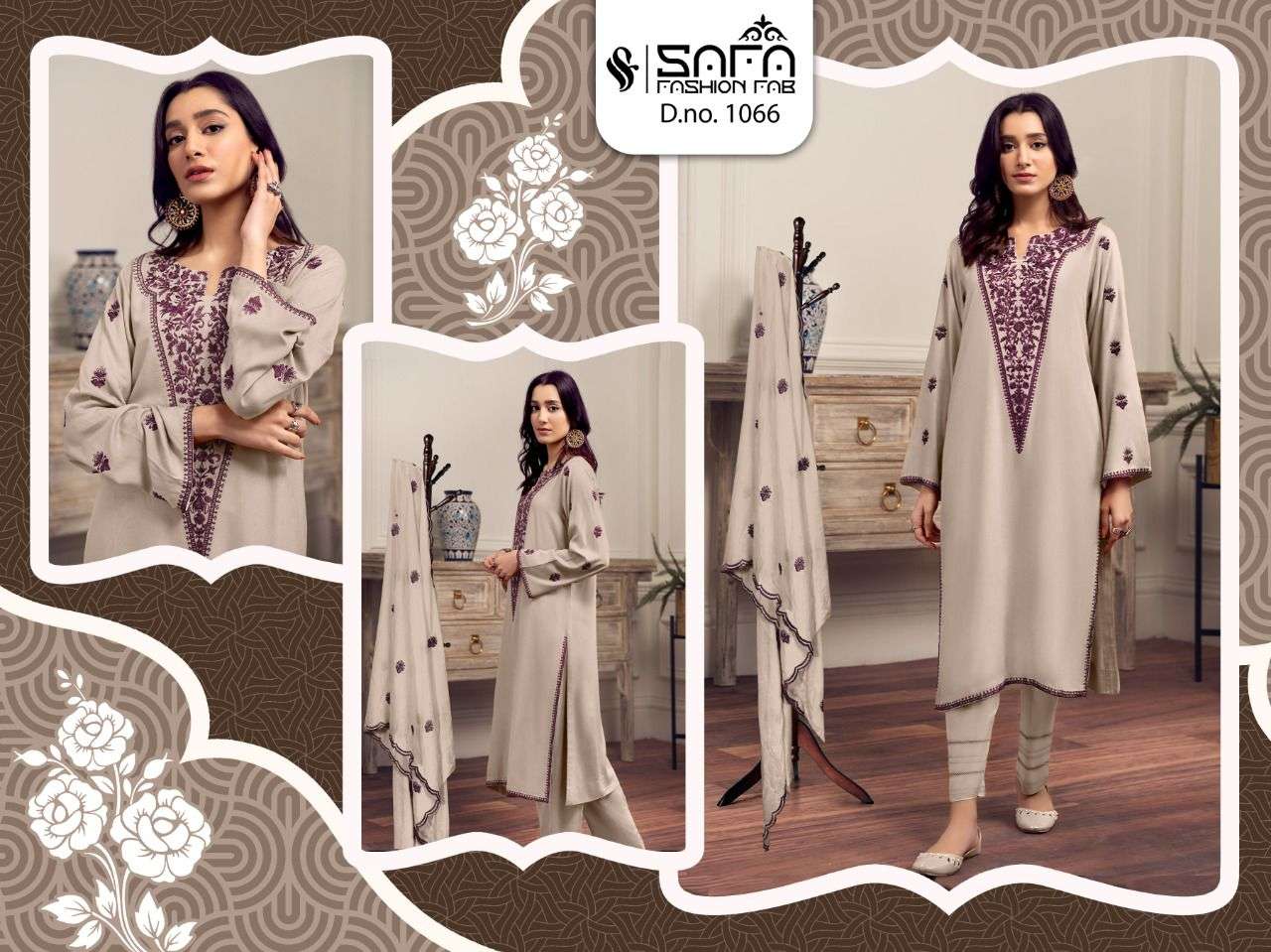 safa fashion 1066 designer georgette pakistani ready made tunic pant set collection wholesale dealer surat 