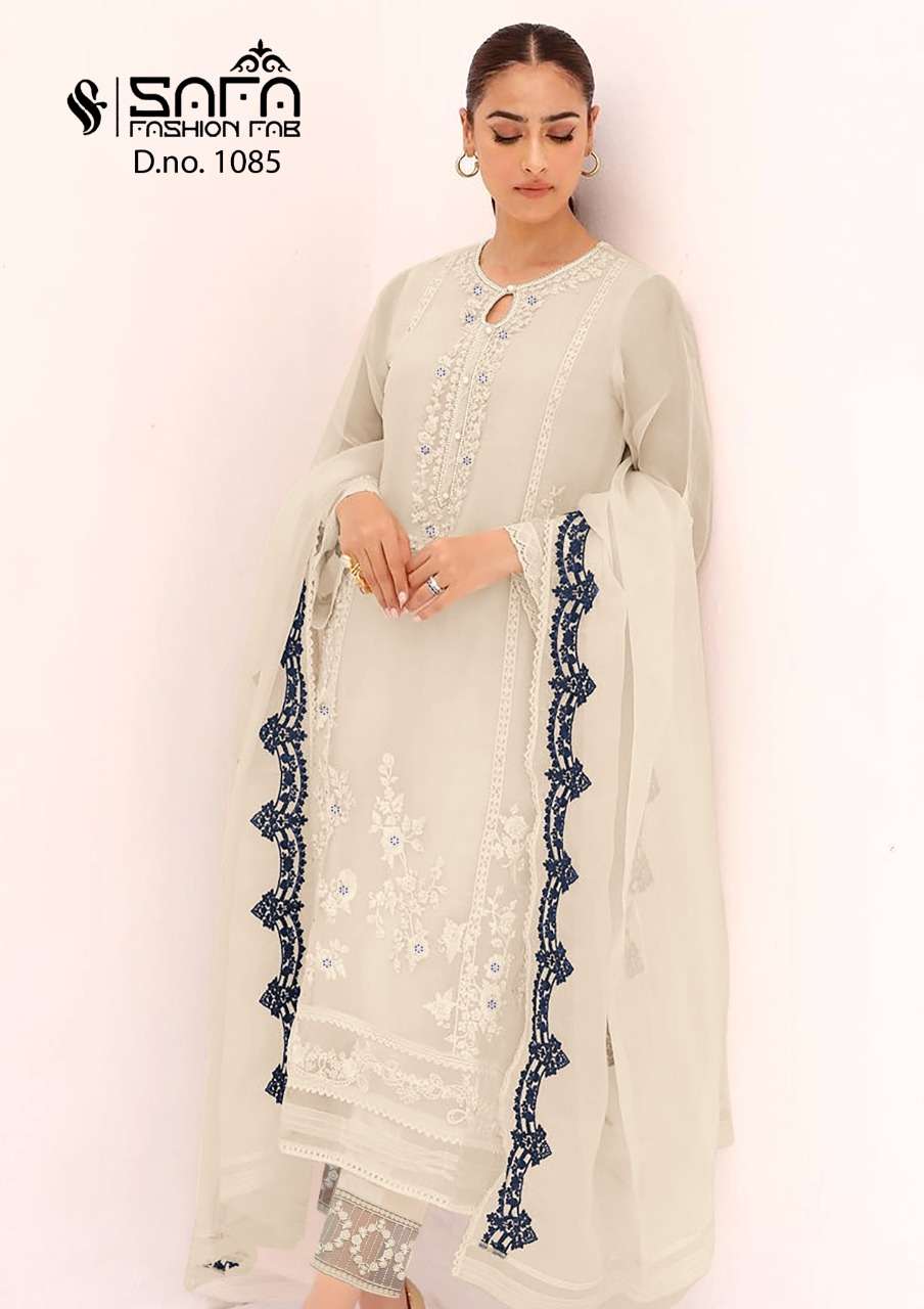 safa fashion fab 1085 series readymade designer pakistani salwar suits manufacturer surat 