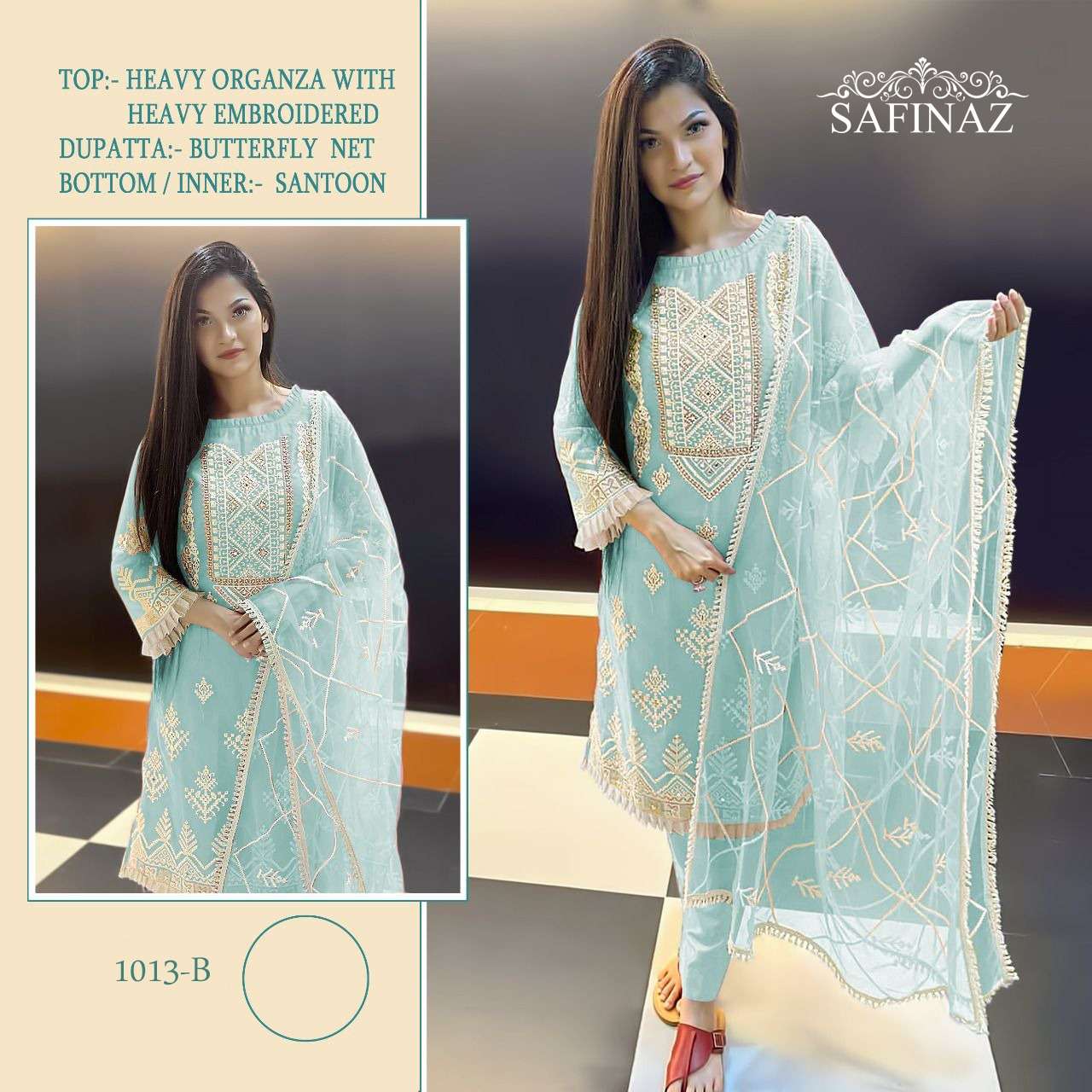 safinaz 1013 series fancy look designer pakistani salwar suits new collection