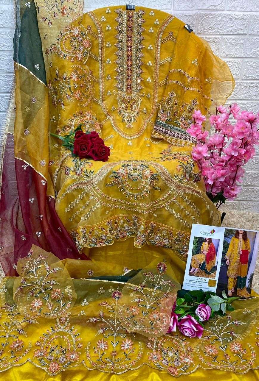 saniya trendz 2012 series stylish look designer pakistani suits manufacturer surat 