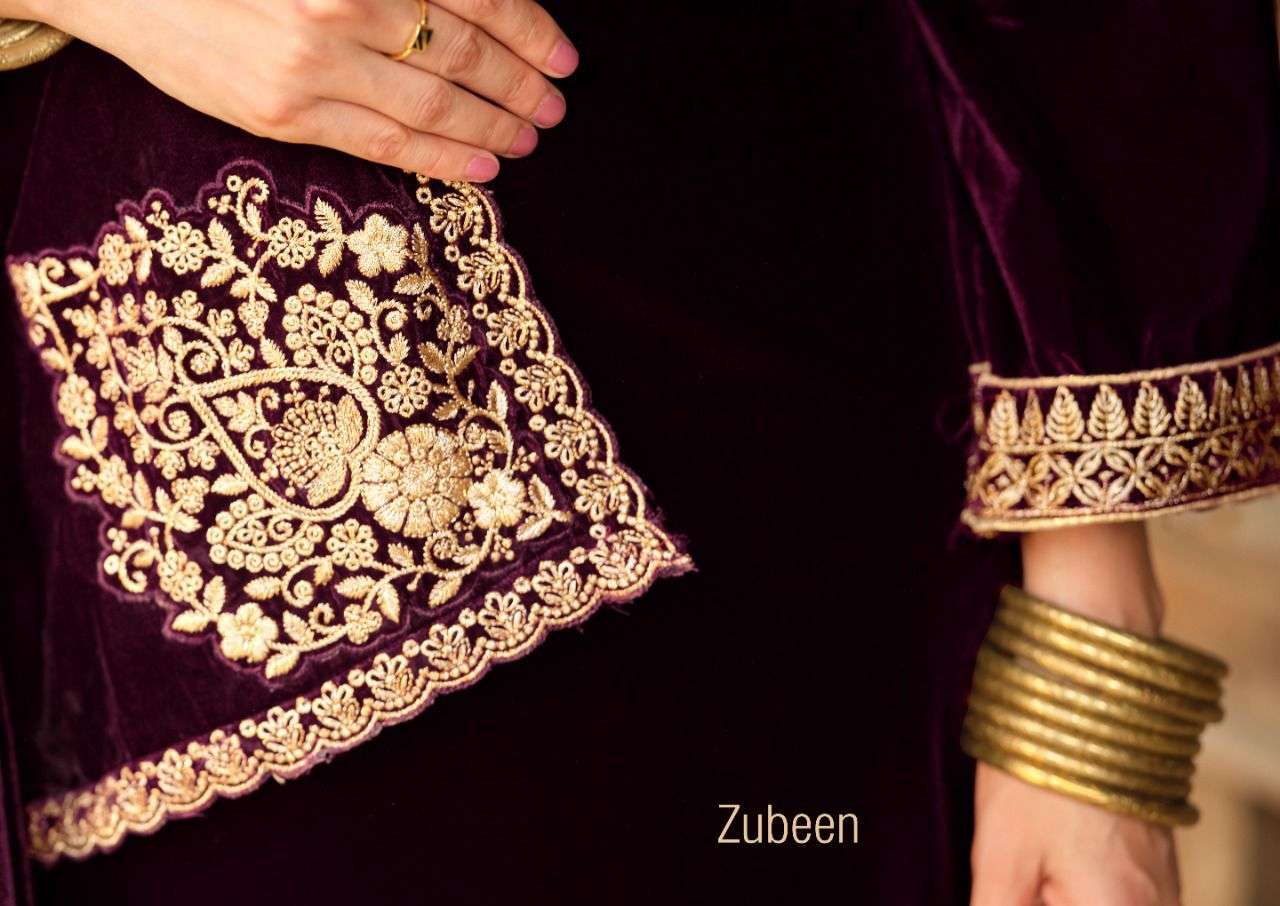 sargam zubeen velvet designer salwar kameez wholesale price surat 