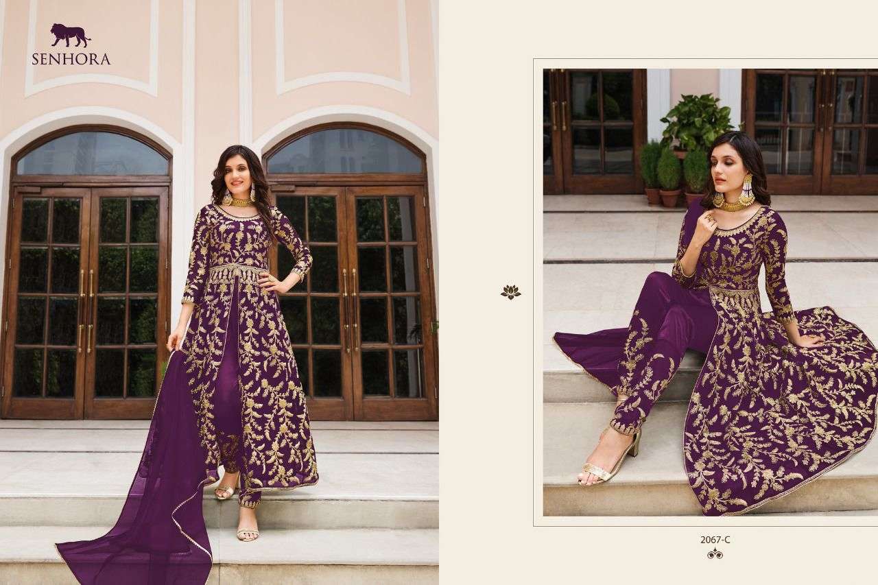senhora sharmin 2067 series stylish look designer pakistani salwar suits online collection surat 