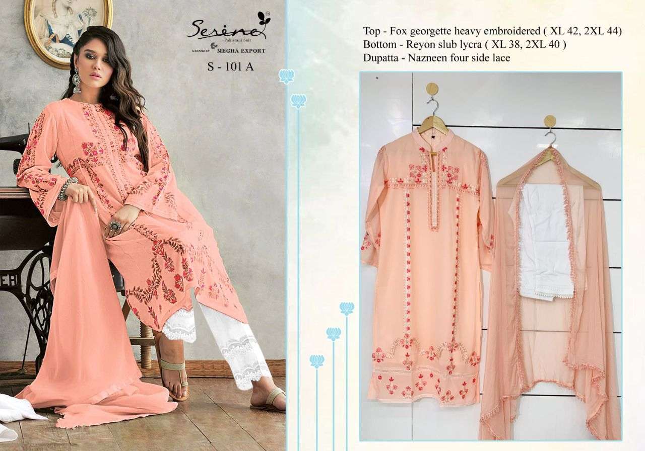 serine 101 series readymade designer pakistani salwar suits wholesaler surat 