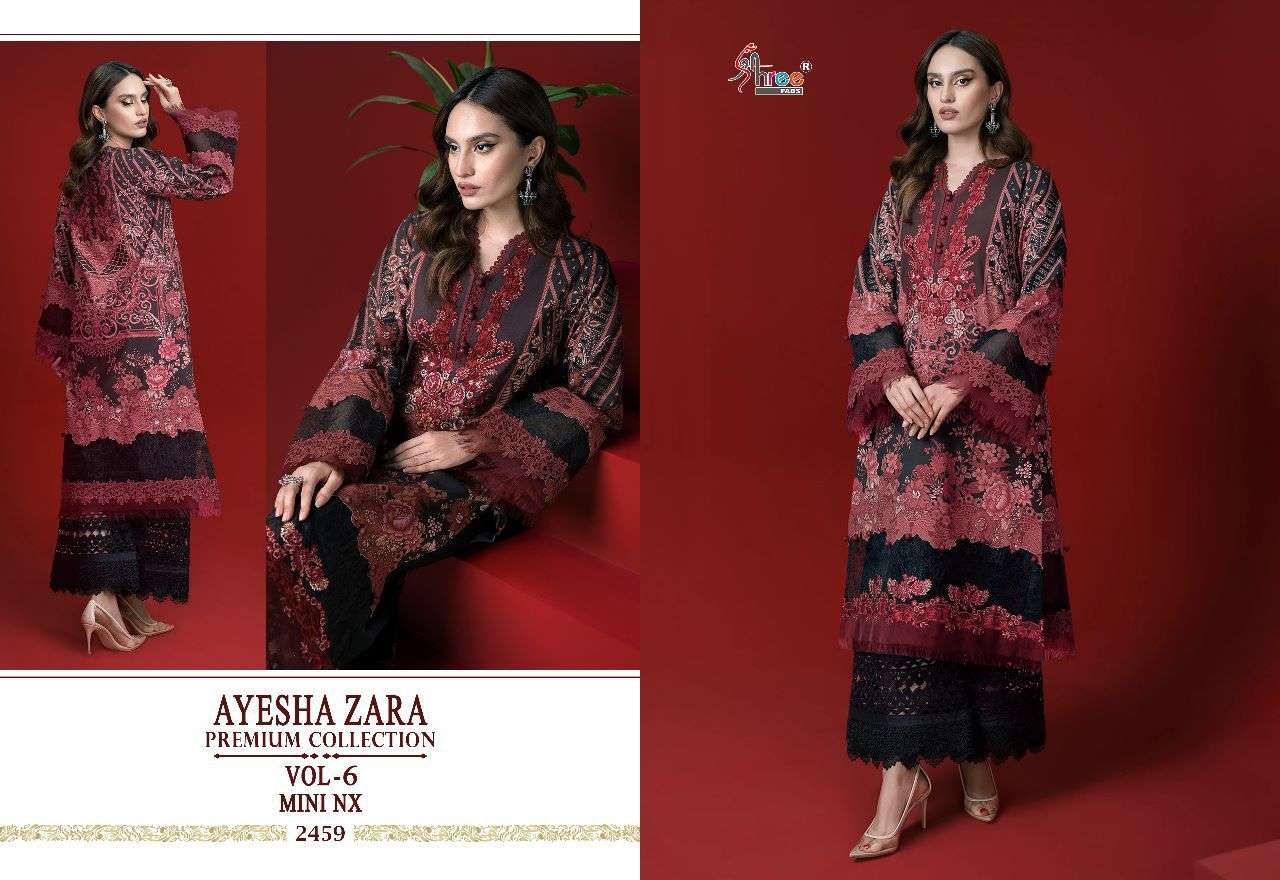 shree fab ayesha zara vol 6 pakistani designer salwar kameez wholesale price surat 