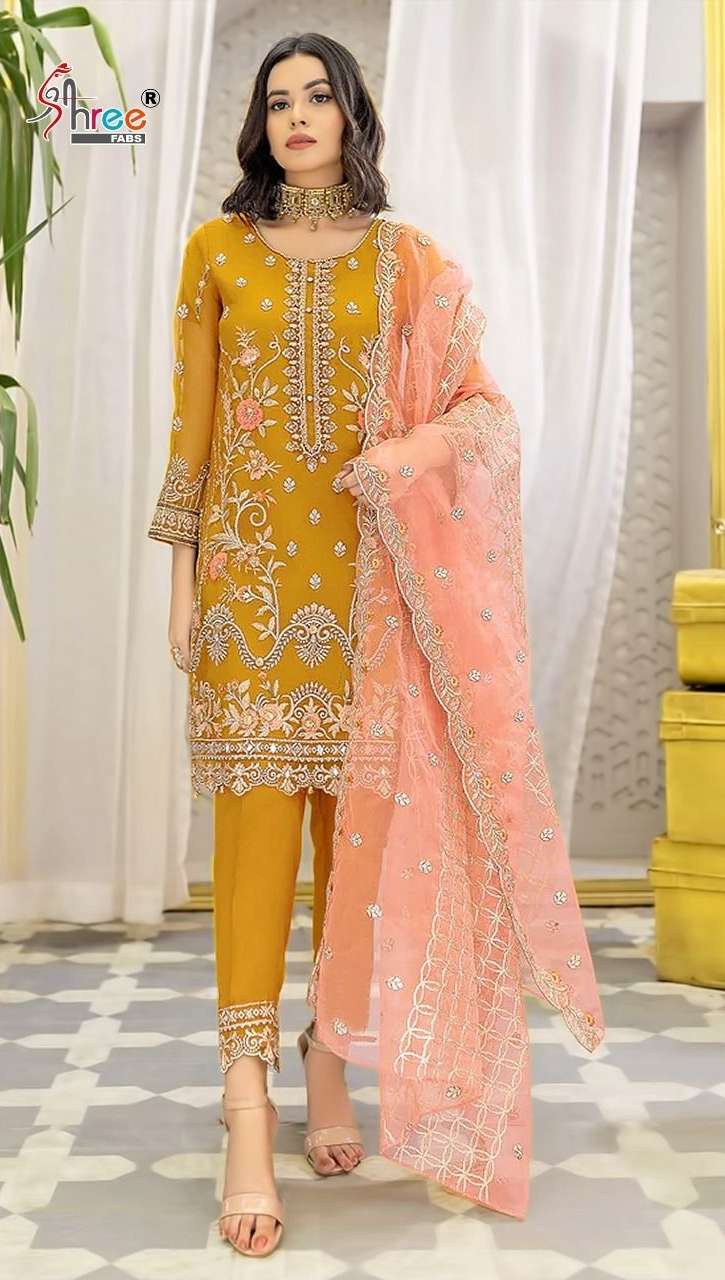 shree fabs 713 series stylish look designer pakistani suits online surat 