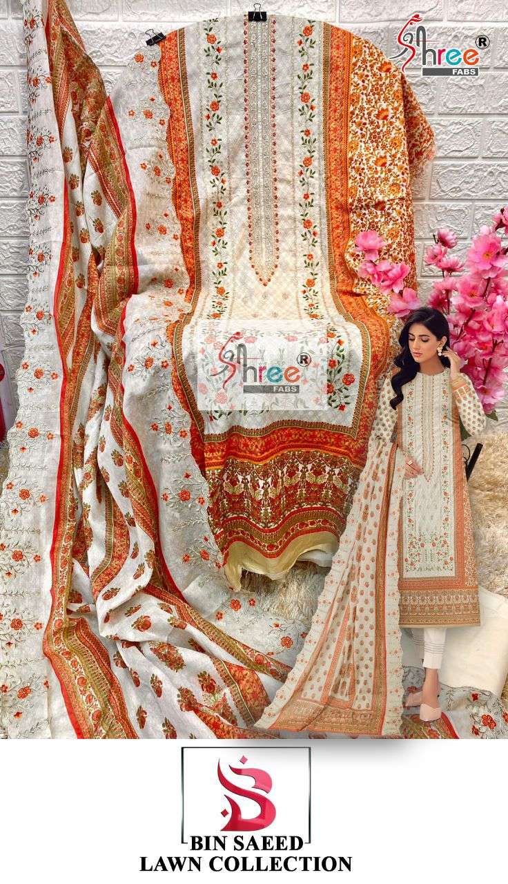 shree fabs bin saeed lawn collection 2469-2473 series pakistani salwar kaeez wholesale price