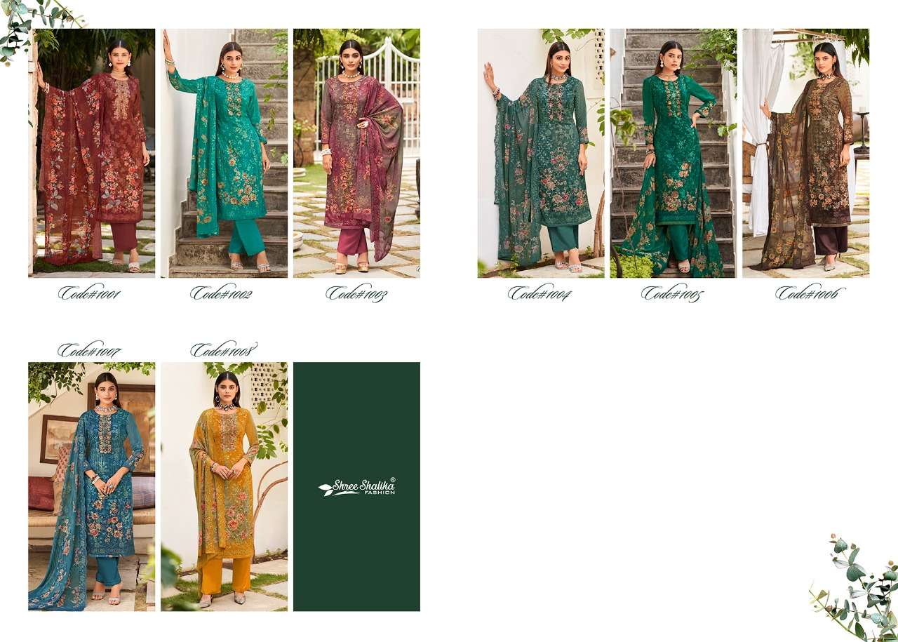shree shalika fashion shalika vol 100 1001-1008 series indian designer salwar kameez wholesaler surat