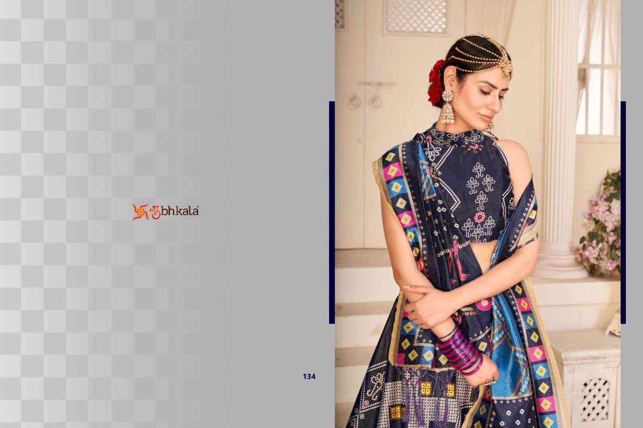 shubhkala floral vol 3 131-135 series rera silk exclusive designer lehenga choli new catalogue