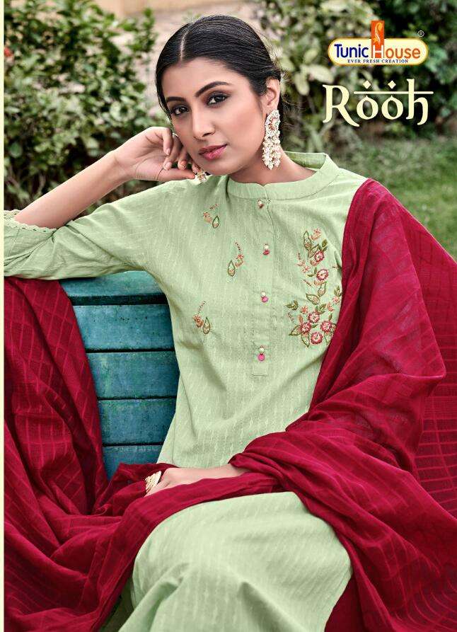 tunic house rooh 3301-3304 series stylish designer salwar kameez manufacturer surat 