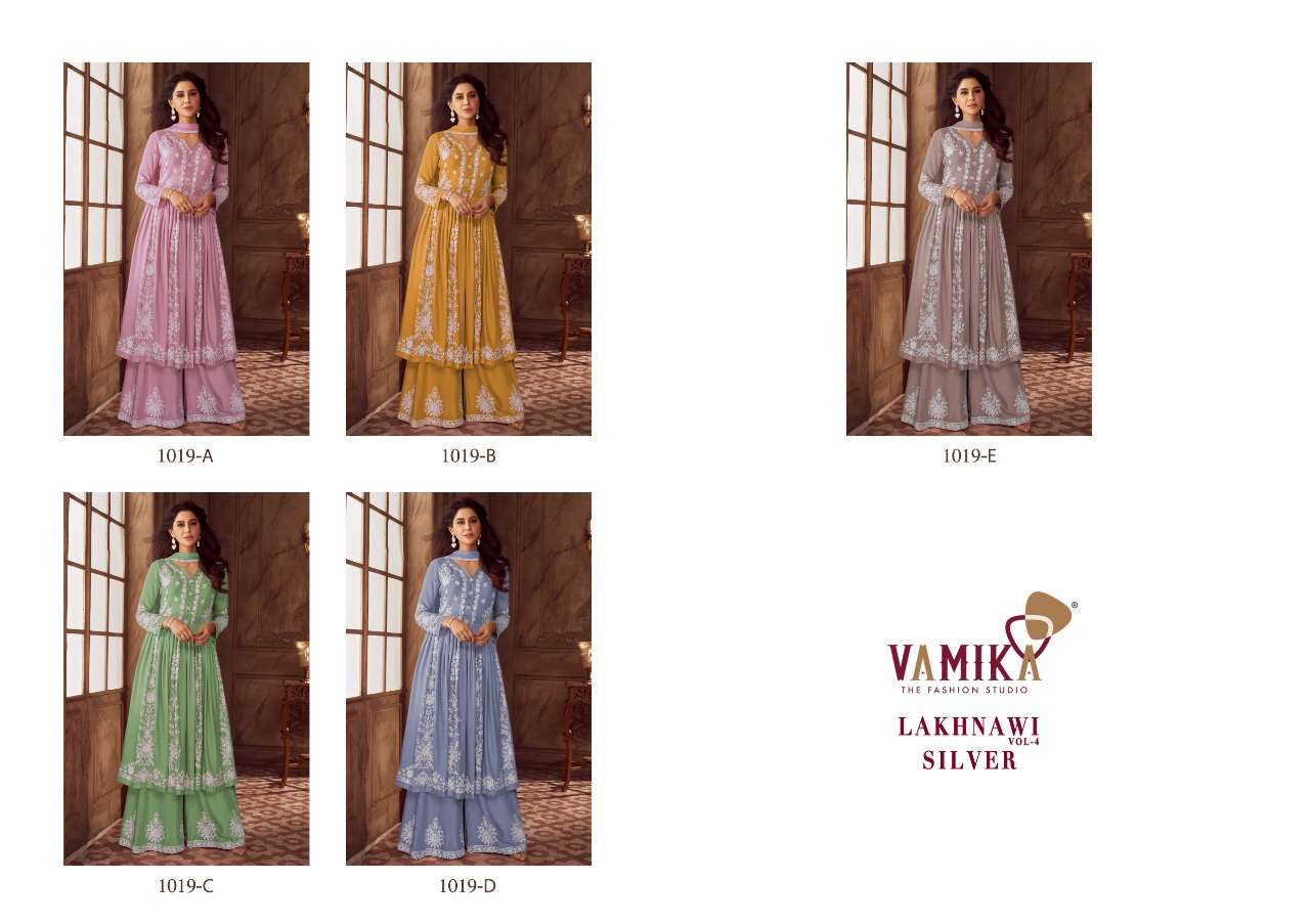 vamika lakhnawi vol 4 1019 series stylish designer kurti catalogue wholesale price surat 