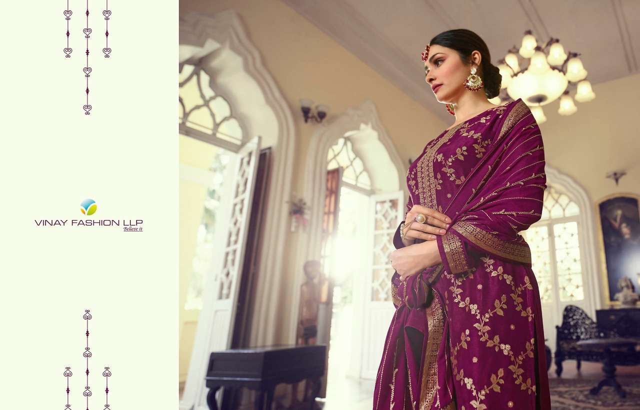 vinay fashion kasheesh sana hitlist 17611-17615 series dola jaquard function wear salwar kameez wholesaler surat 