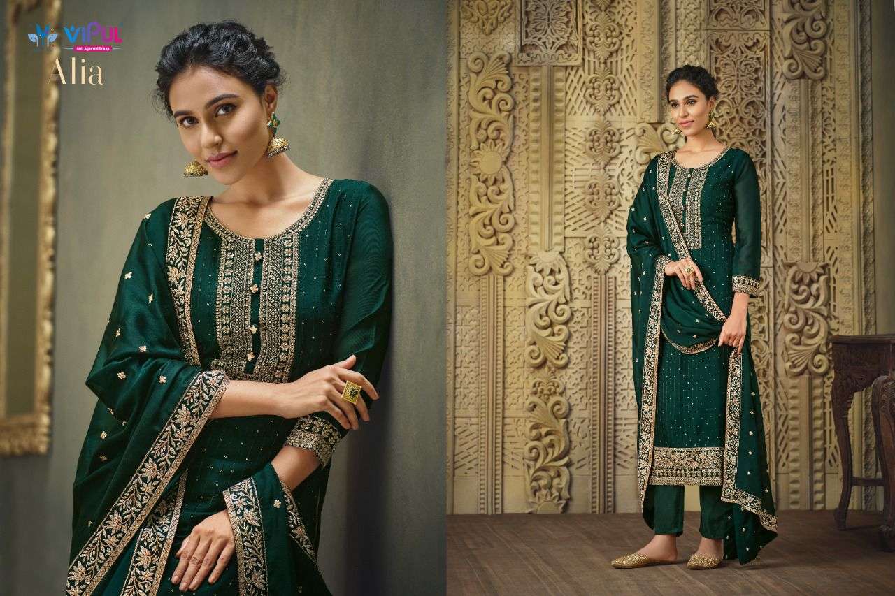 vipul fashion alia 4941-4946 series exclusive designer salwar suits manufacturer surat 