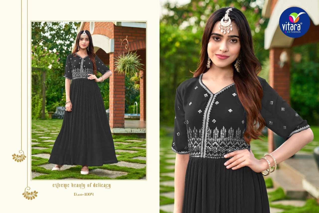 vitara fashion rang rasiya 1001-1004 series fancy look designer georgette embroidery collection best price 