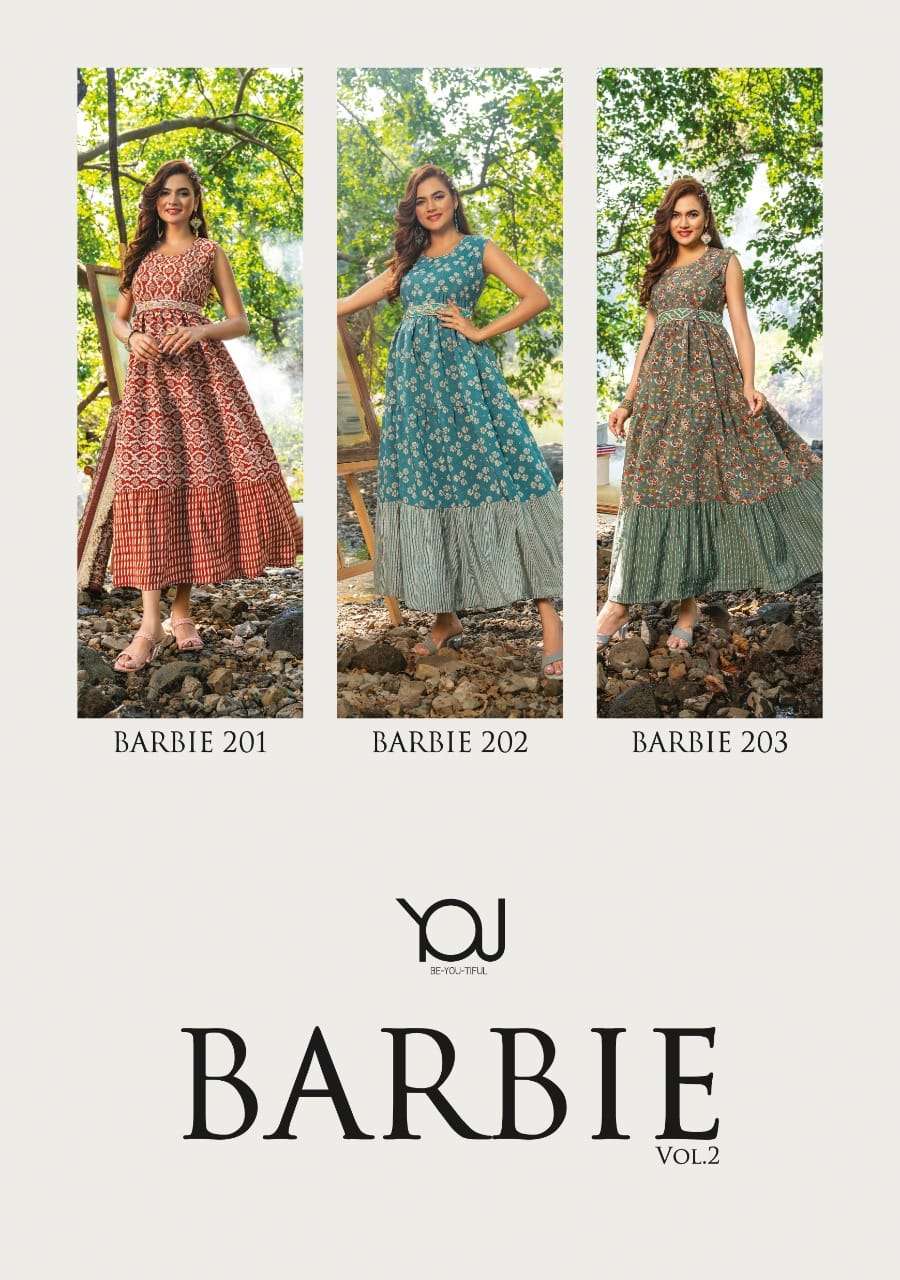 wanna barbie vol 2 201-203 series fancy designer gown new catalogue 