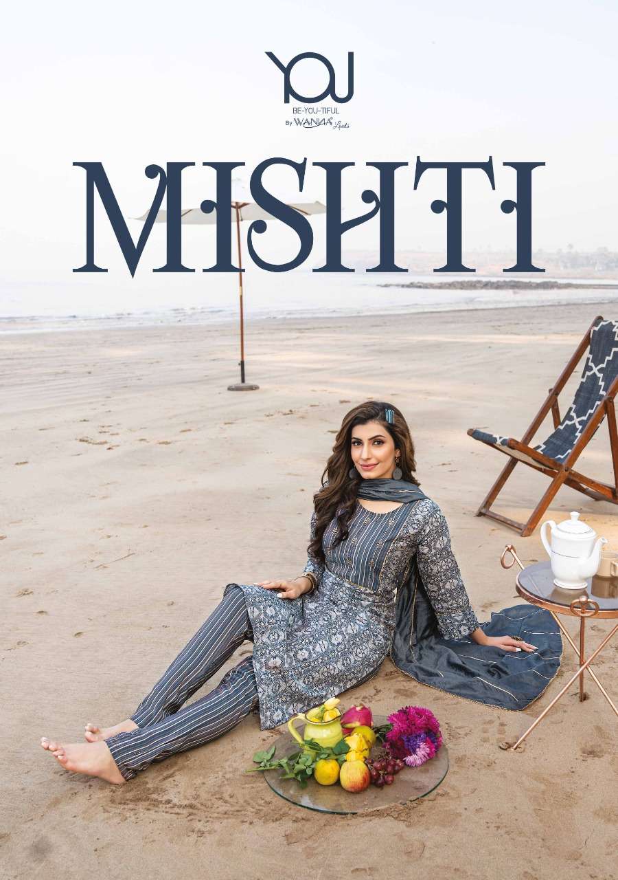 wanna mishti 101-106 series fancy modal sober print kurti with pant and dupatta catalogue 