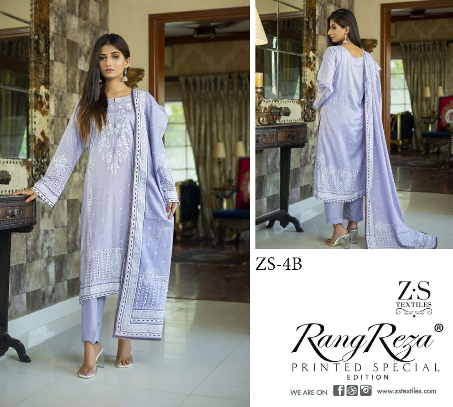 z.s textiles rungreza designer printed salwar kameez catalogue new collection