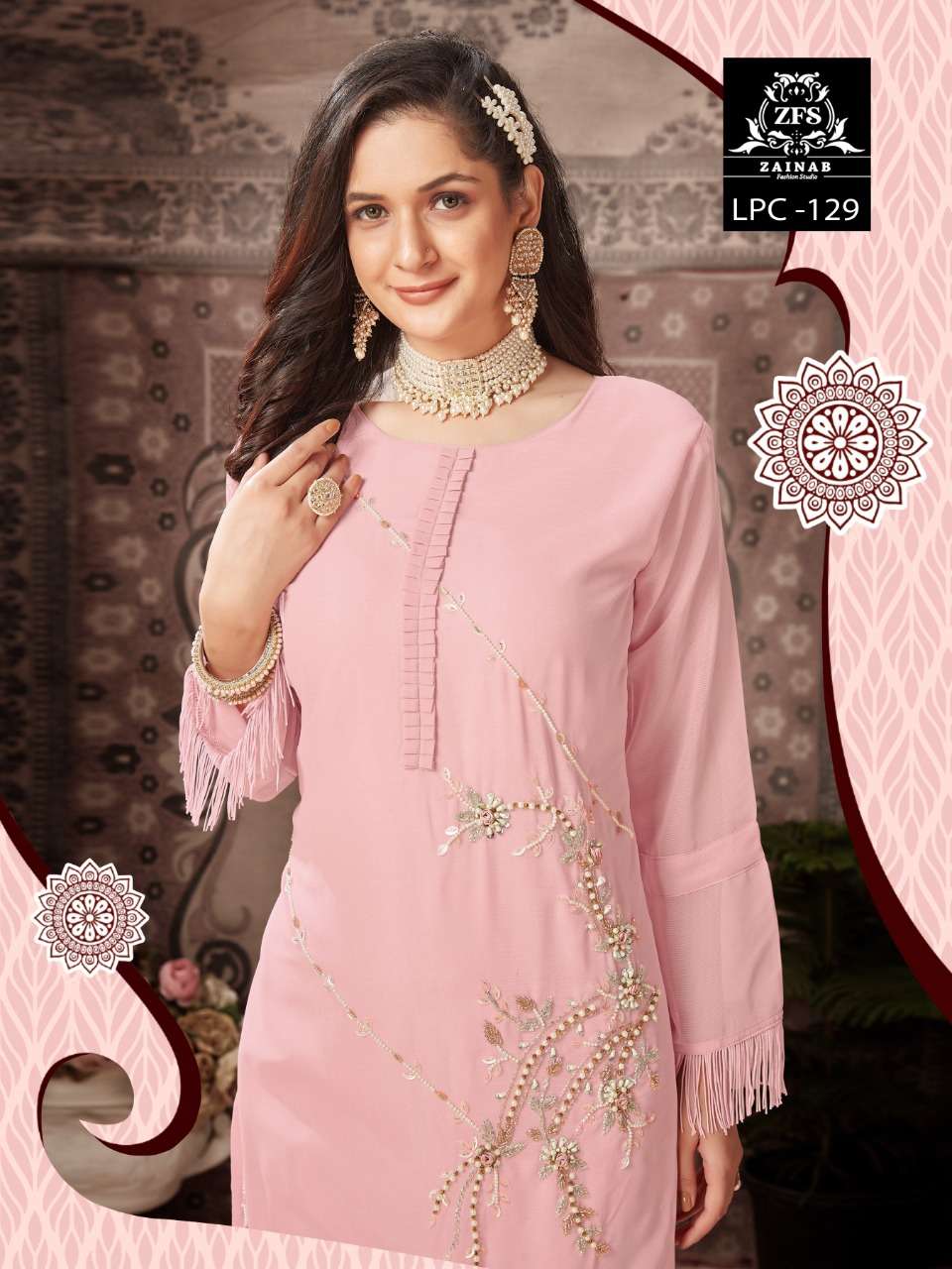 zainab fashion studio 129 series exclusive designer pakistani salwar suits online collection surat 