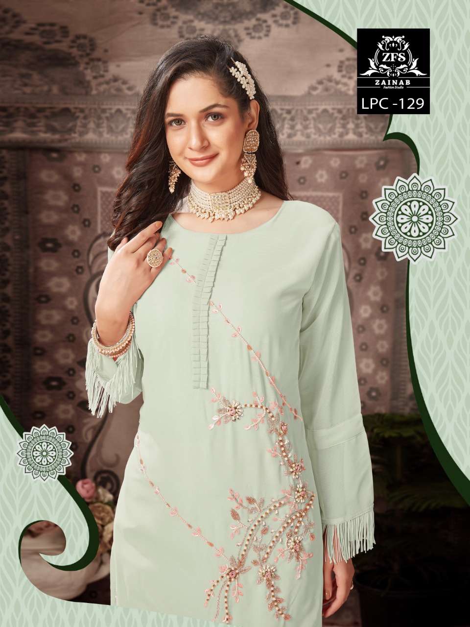 zainab fashion studio 129 series exclusive designer pakistani salwar suits online collection surat 