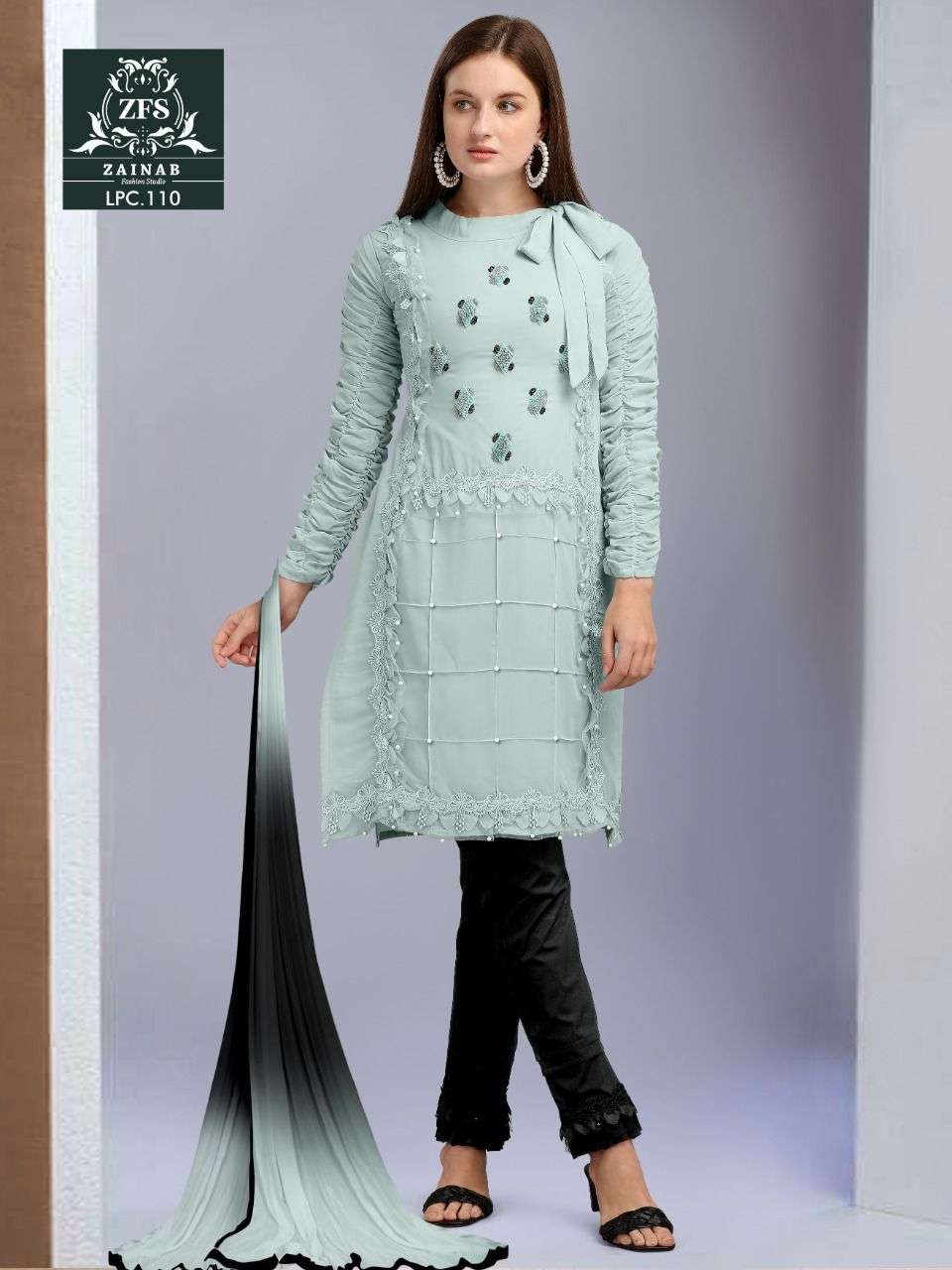 zainab fashion studio lpc-110 readymade designer pakistani suits catalogue new design (