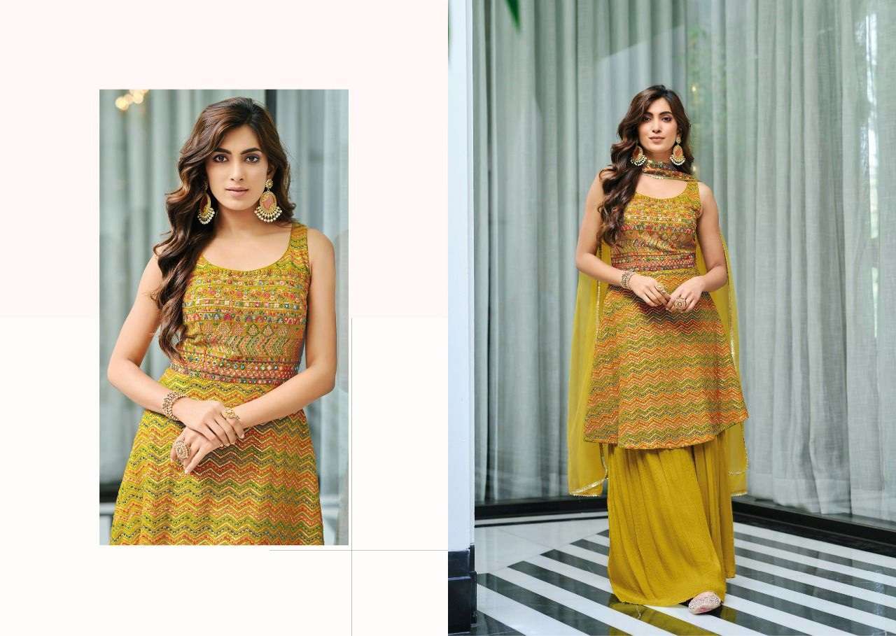 zaveri loral colour readymade designer party wear dress collection wholesale price surat