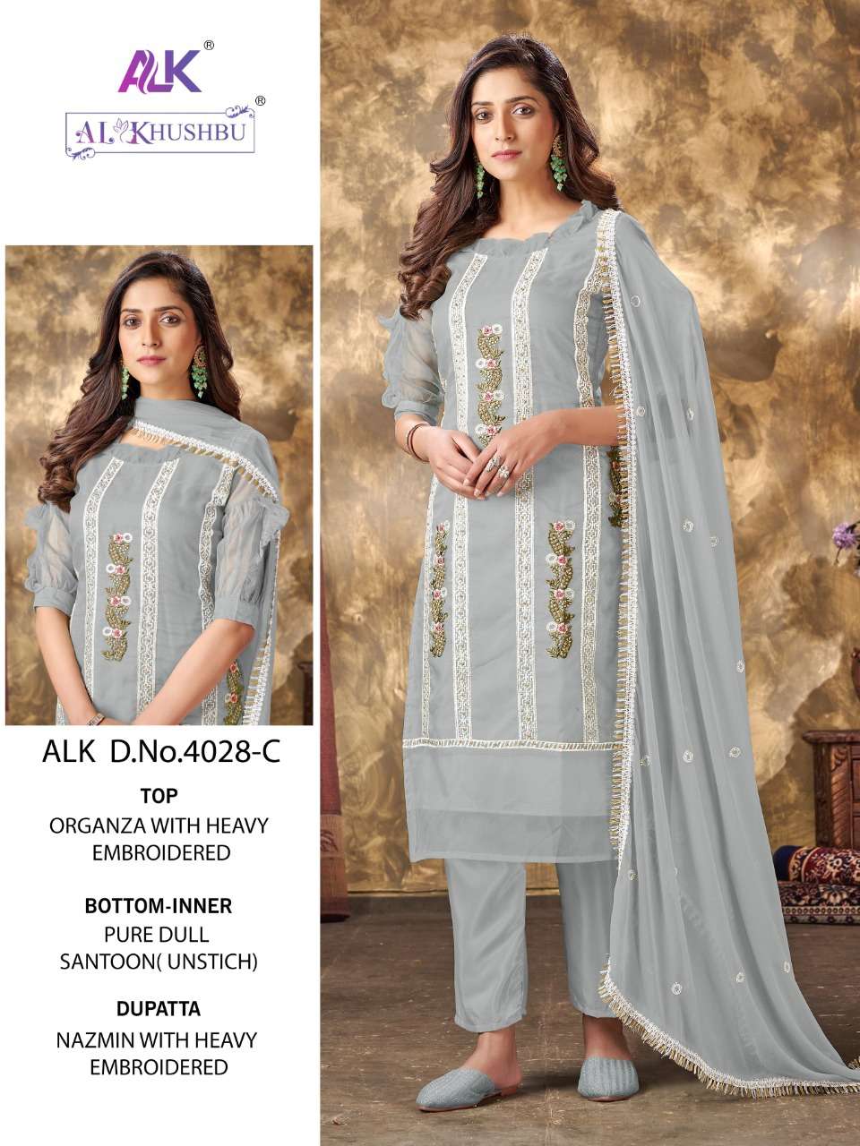 al khushbhu sabeena vol-1 4028 series exclusive designer pakistani salwar suits latest collection 