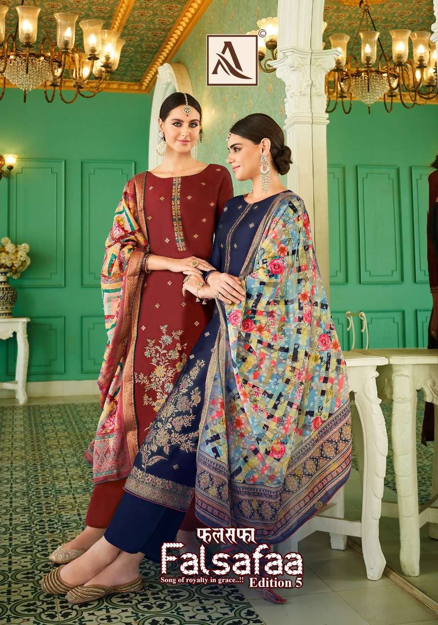 alok suit falsafaa edition vol-5 indian designer salwar kameez wholesale price surat 