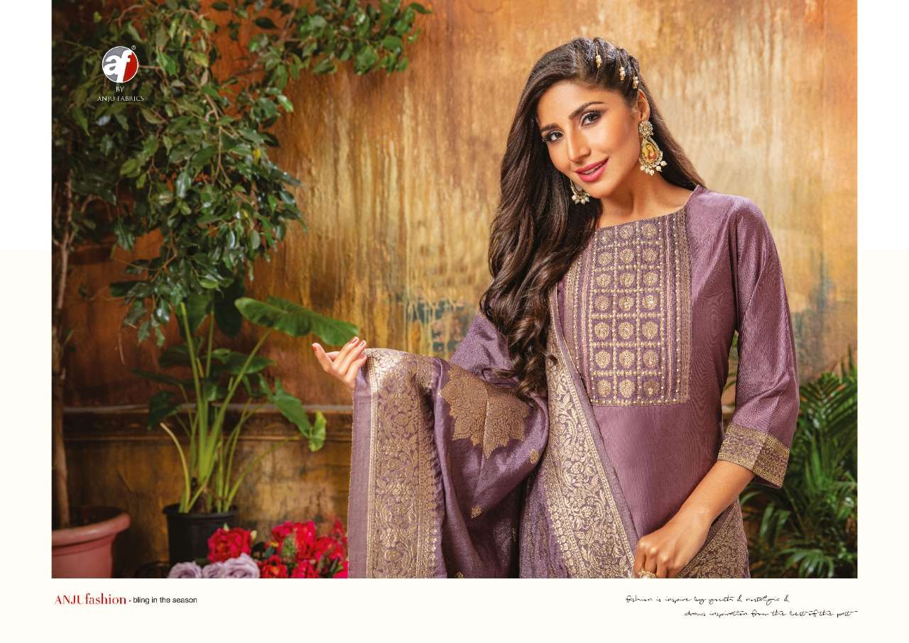 anju fabrics palki vol-2 2681-2686 series designer top bottom with dupatta catalogue online surat 