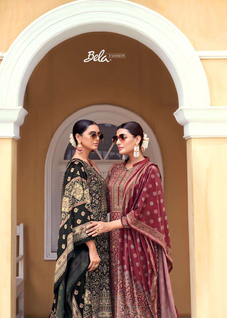 bela fashion aarzoo 3348-3353 series exclusive designer party wear salwar suits collection 2023 