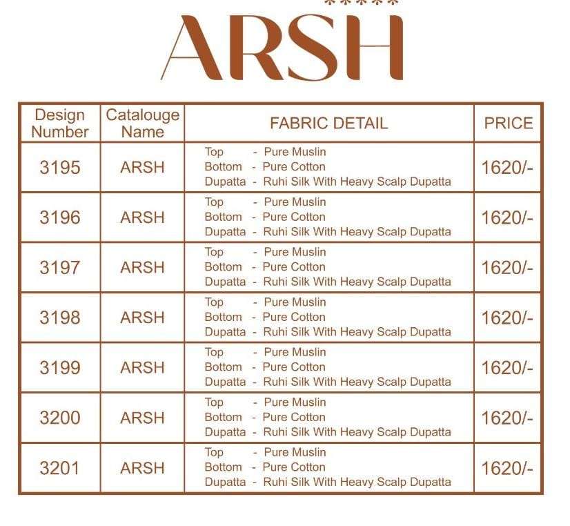 bela fashion arsh 3195-3201 series stylish look designer salwar kameez wholesaler surat 