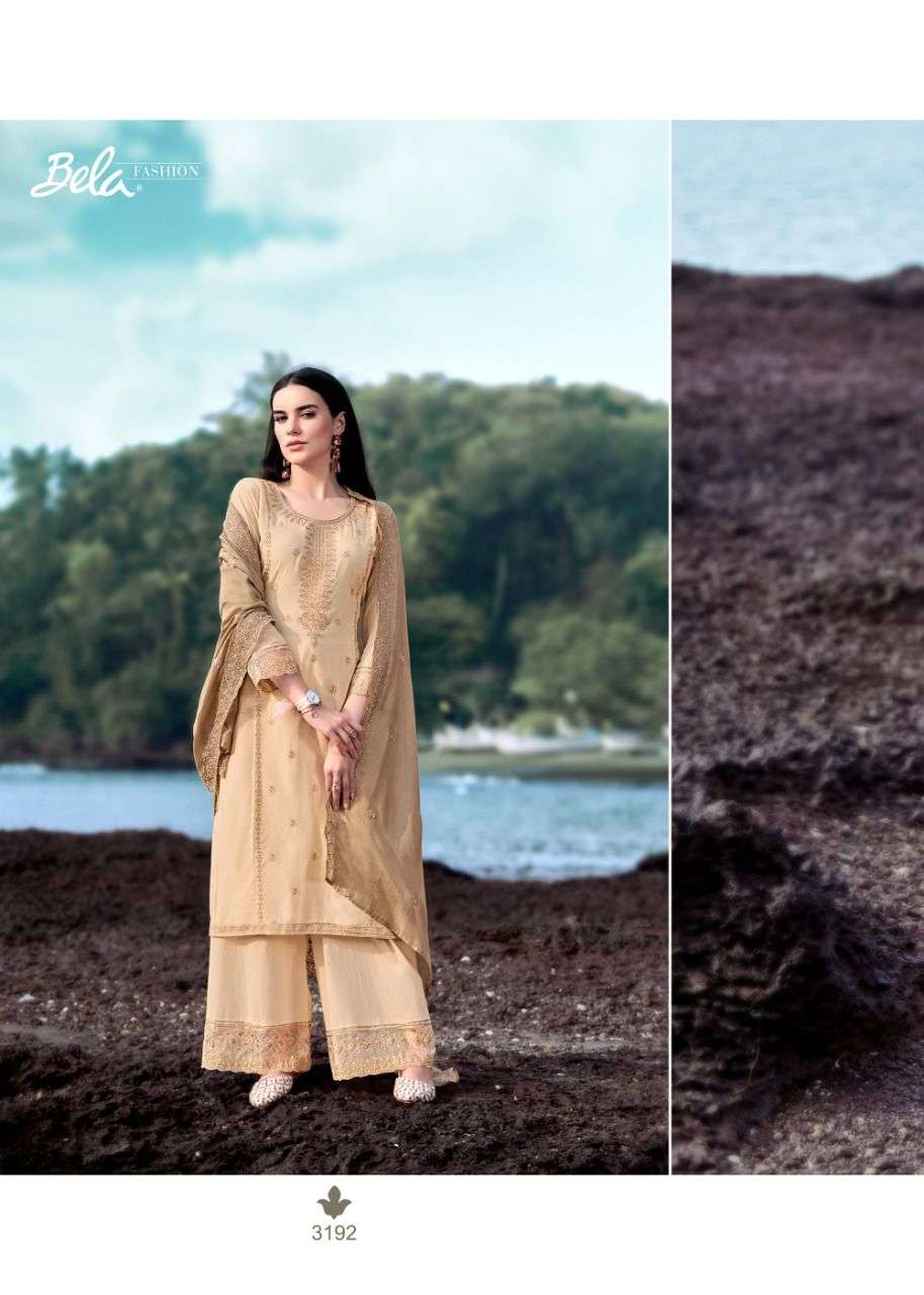 bela fashion sharar 3186-3192 stylish designer top bottom with dupatta new catalogue surat 
