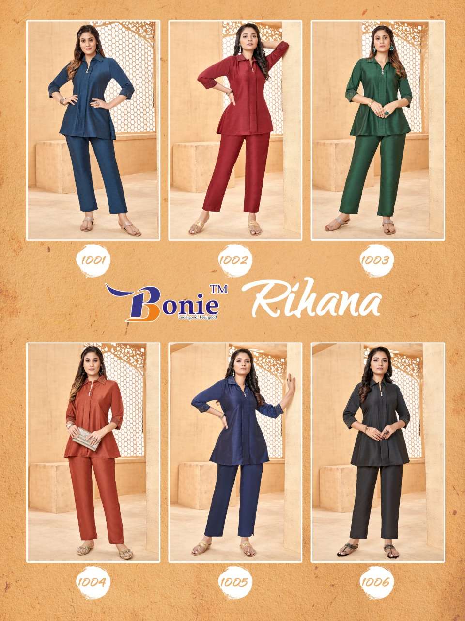 bonie rihana 1001-1006 series fancy designer kurtis catalogue manufacturer surat 