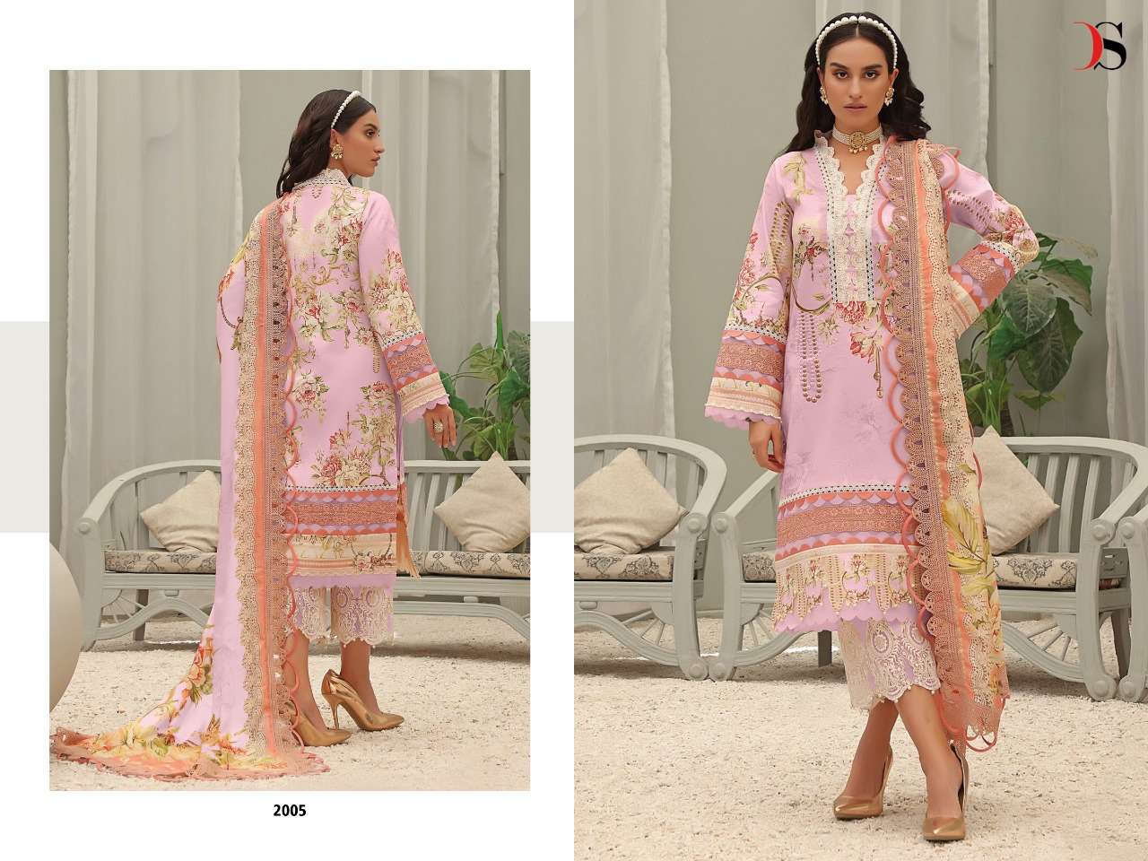 deepsy suit queens court vol-2 2001-2007 series pure cotton pakistani salwar kameez new catalogue 