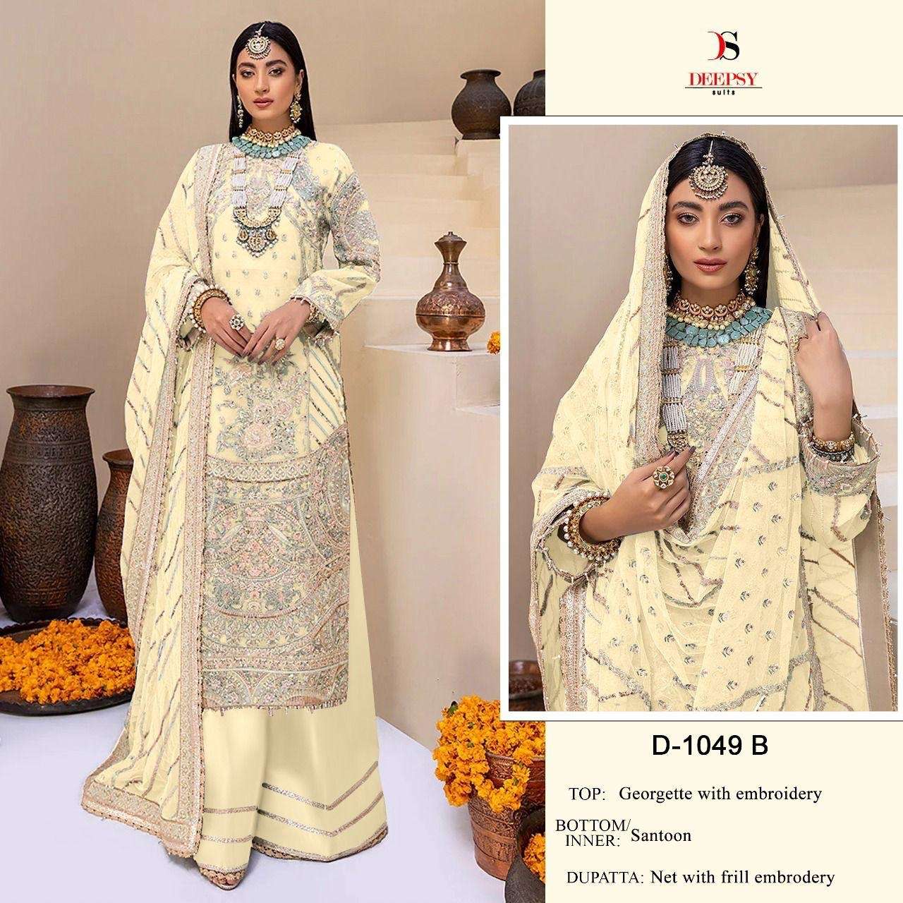 deepsy suits 1049 series bridal look designer pakistani suits wholesaler surat